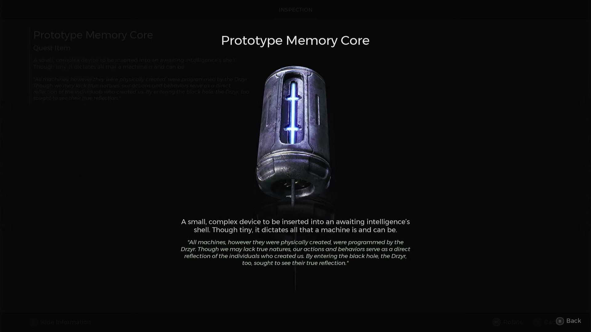 remnant 2 prototype memory core 3