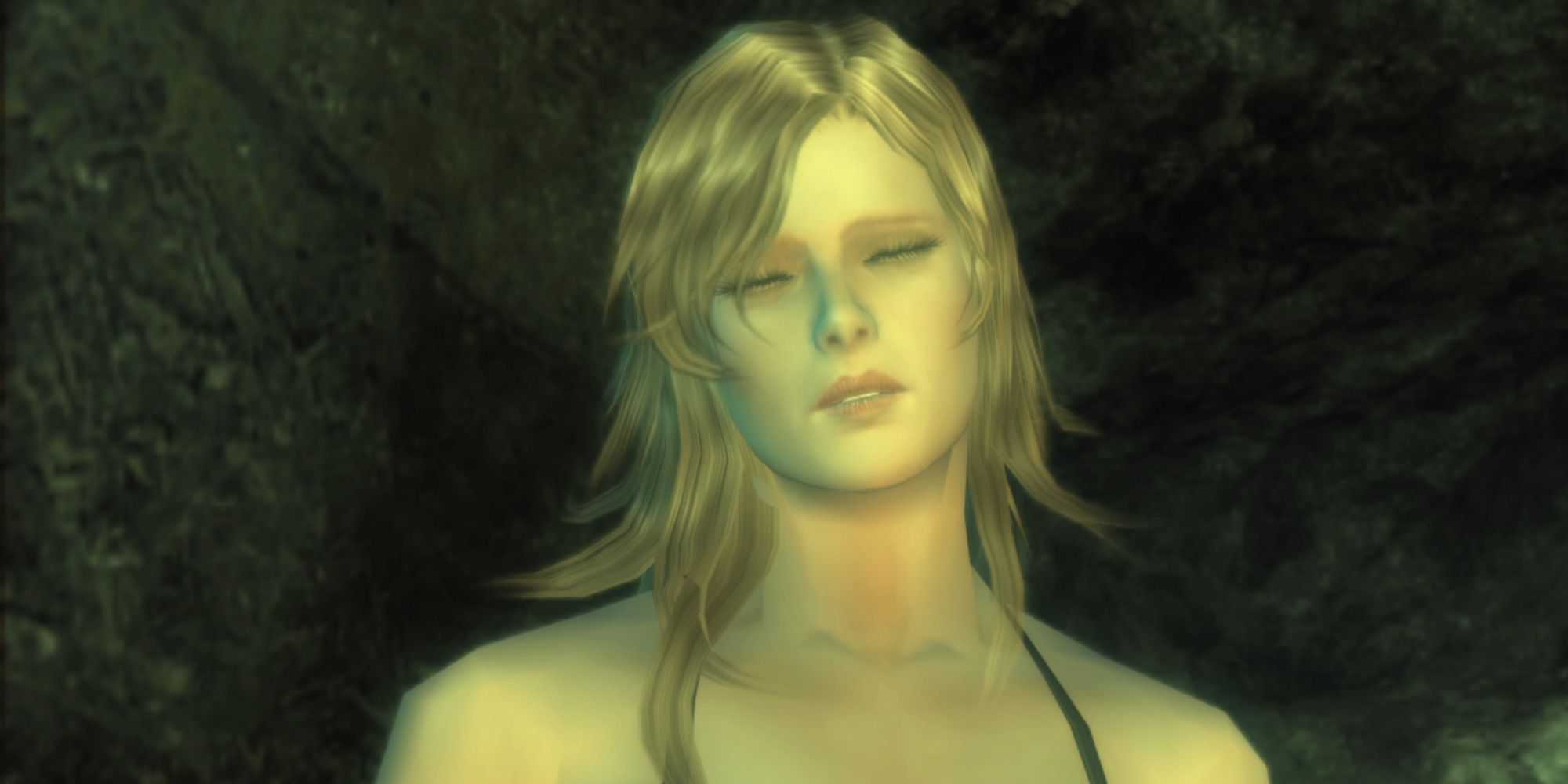 Eva Blinking in the Cave Metal Gear Solid 3