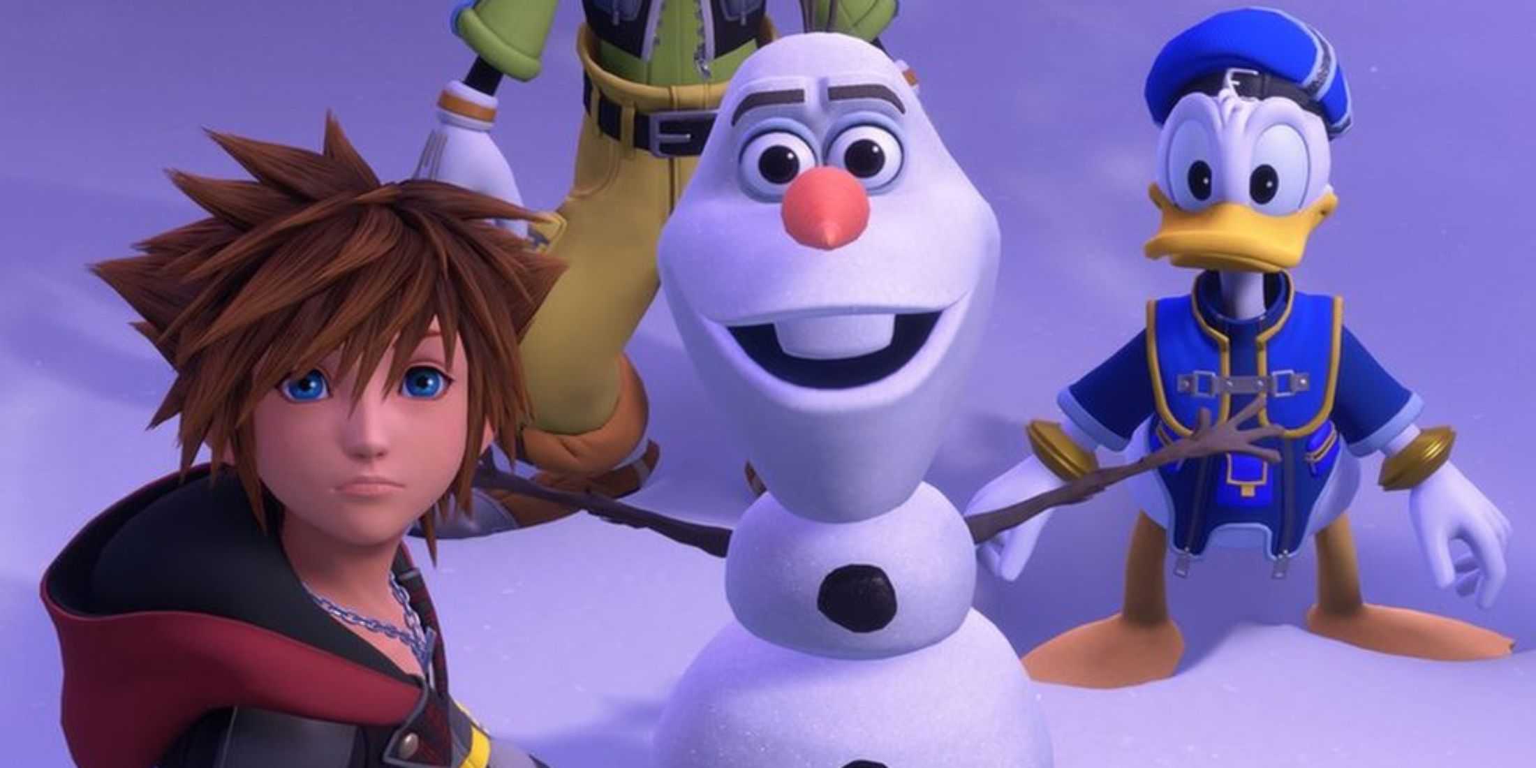 Kingdom Hearts 3 - Sora, Olaf, and Donald