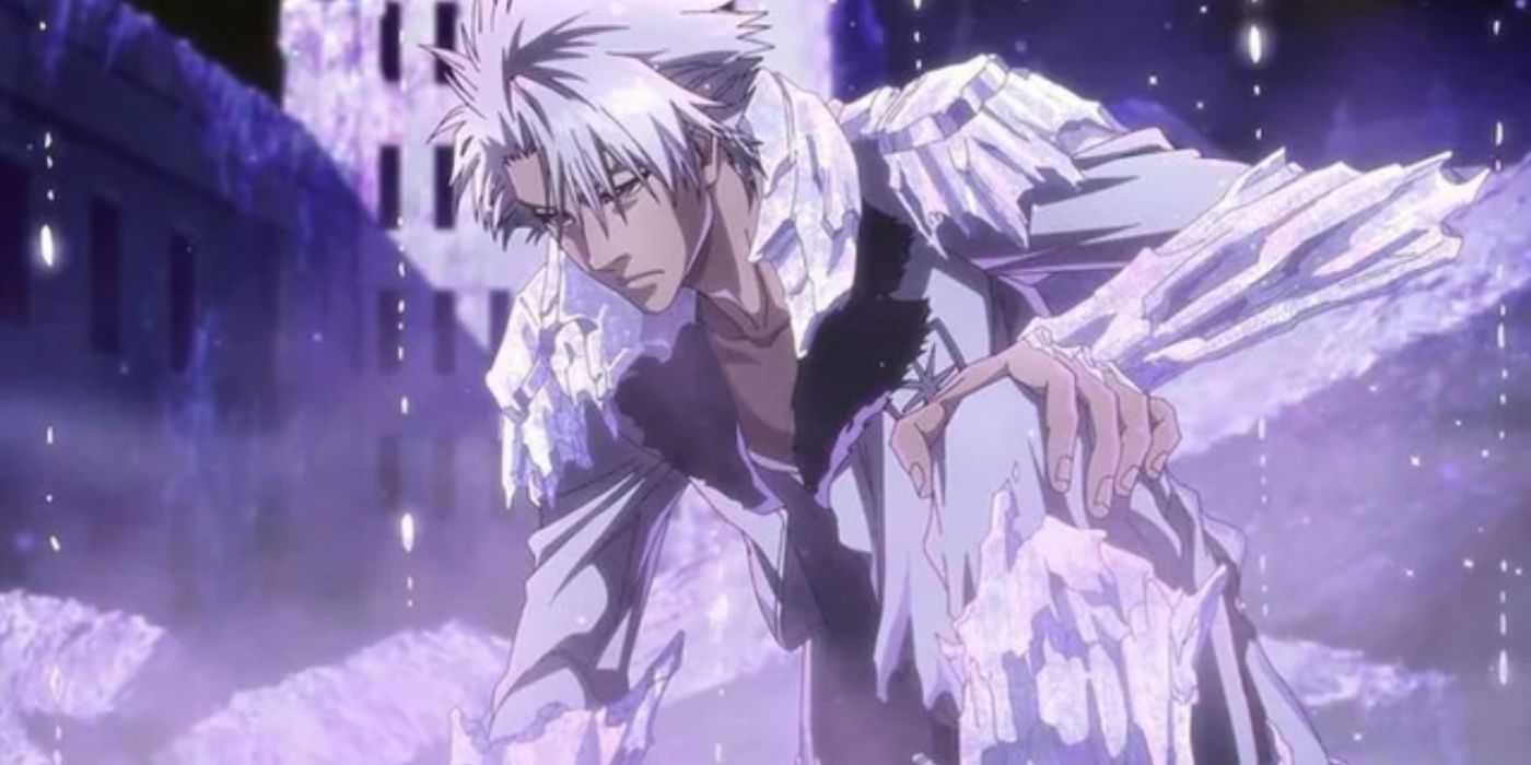 Toshiro's completed Bankai in the trailer of Bleach: The Thousand-Year Blood Year 