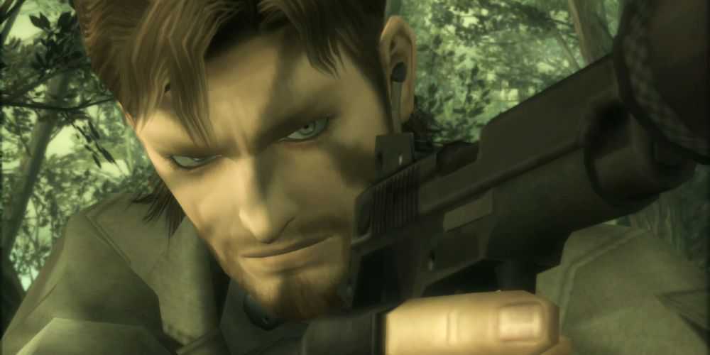 Naked Snake no começo de MGS3.