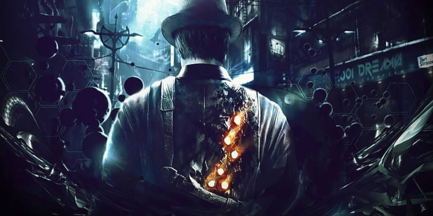 Um homem com buracos nas costas em Murdered: Soul Suspect