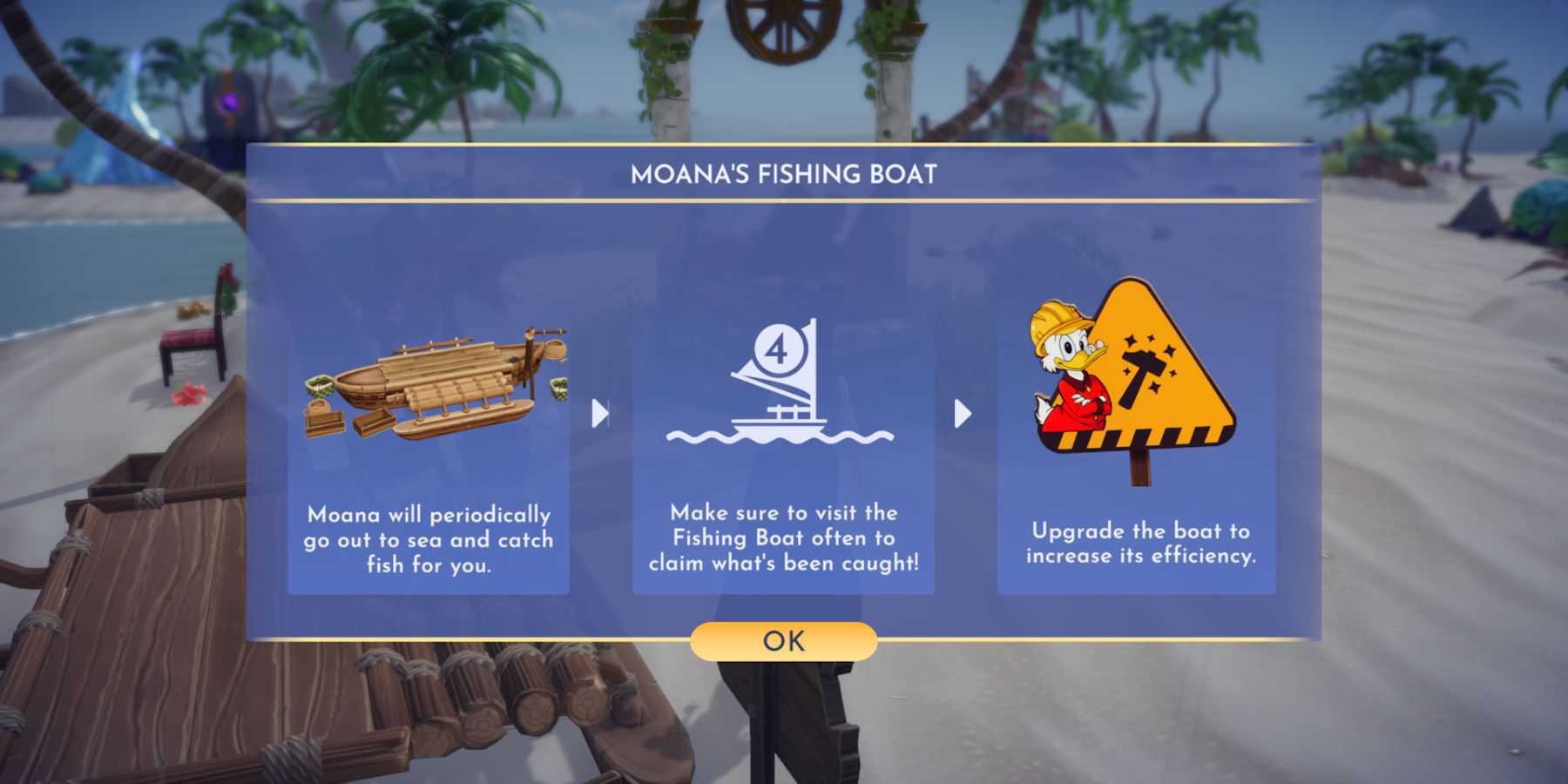 Disney dreamlight valley moana boat upgrade 