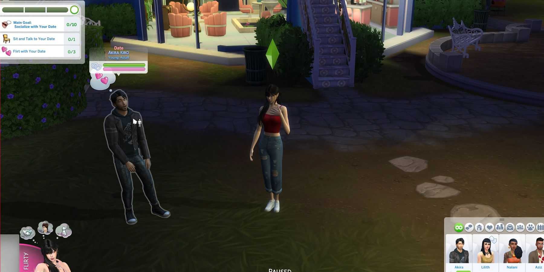 objetivos de encontros normais no the sims 4