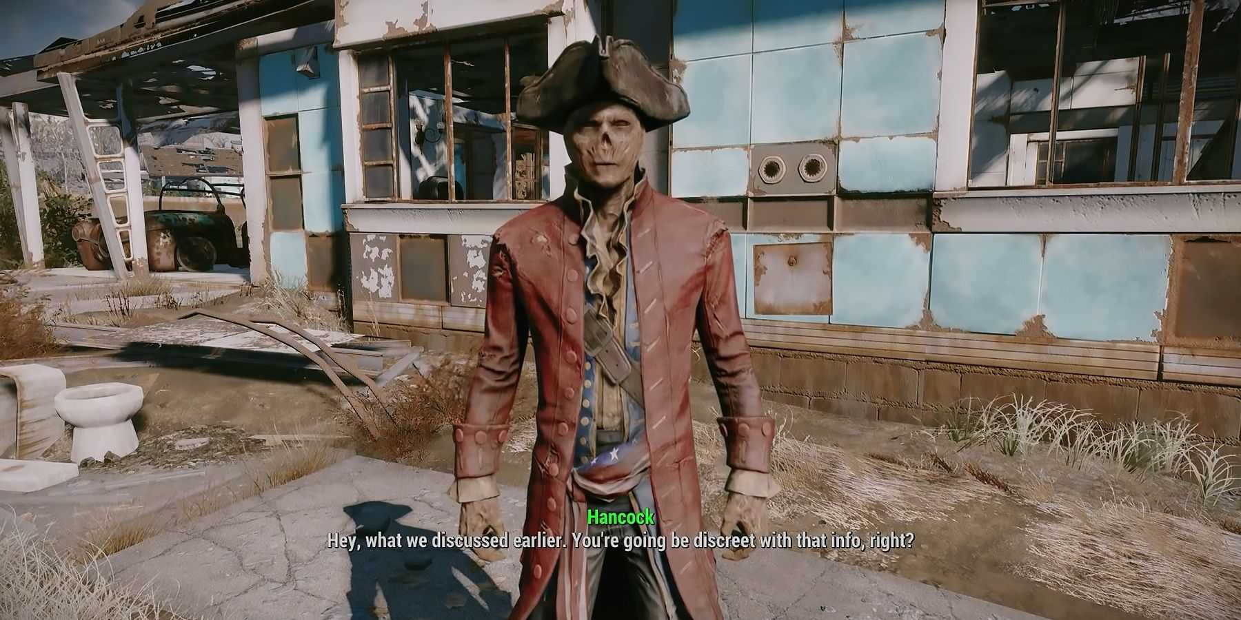 Hancock speaking in Fallout 4