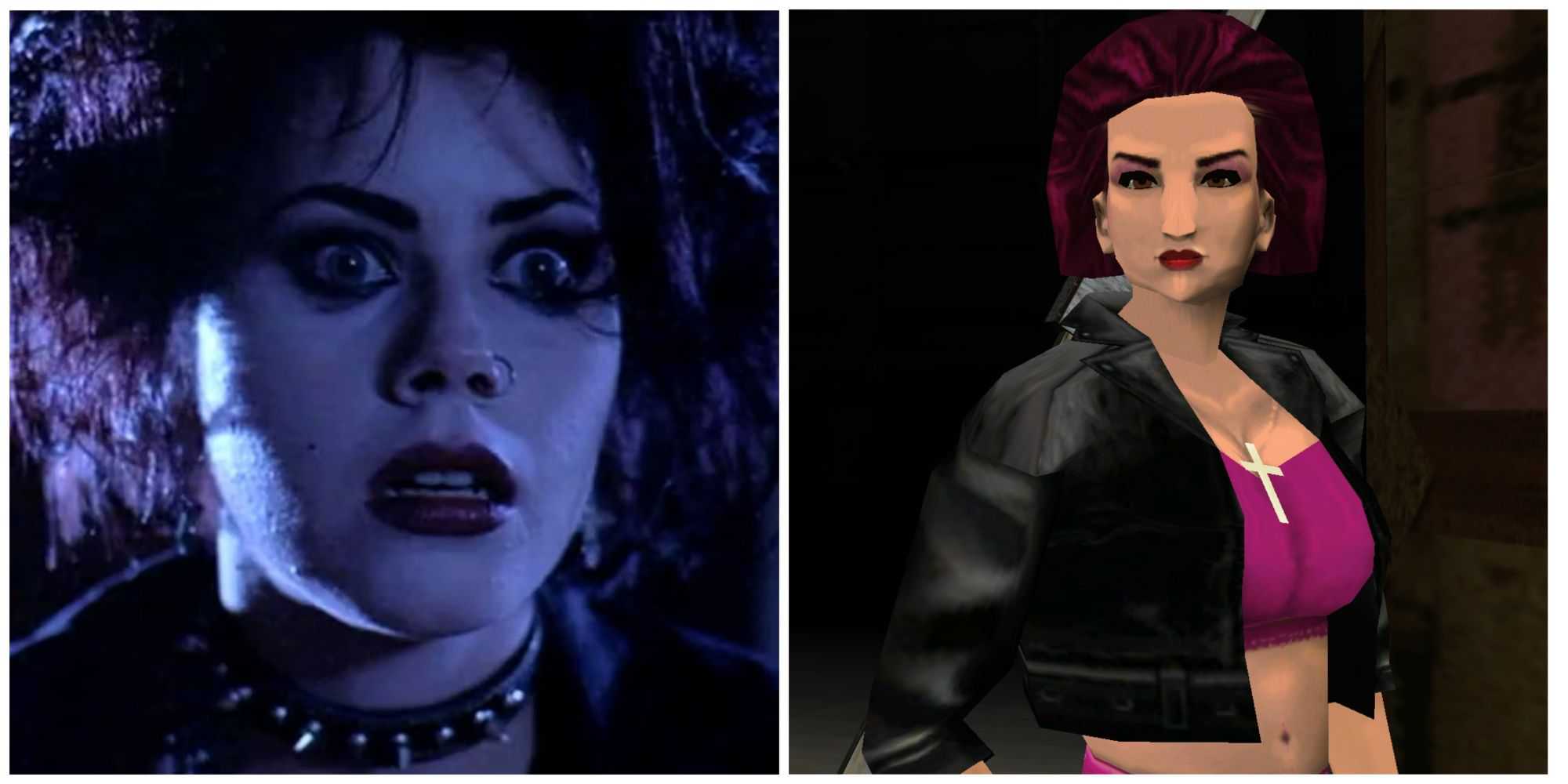 Fairuza Balk como Nancy Downs em Ofício; Mercedes Cortez em Vice City (dublado por Balk)