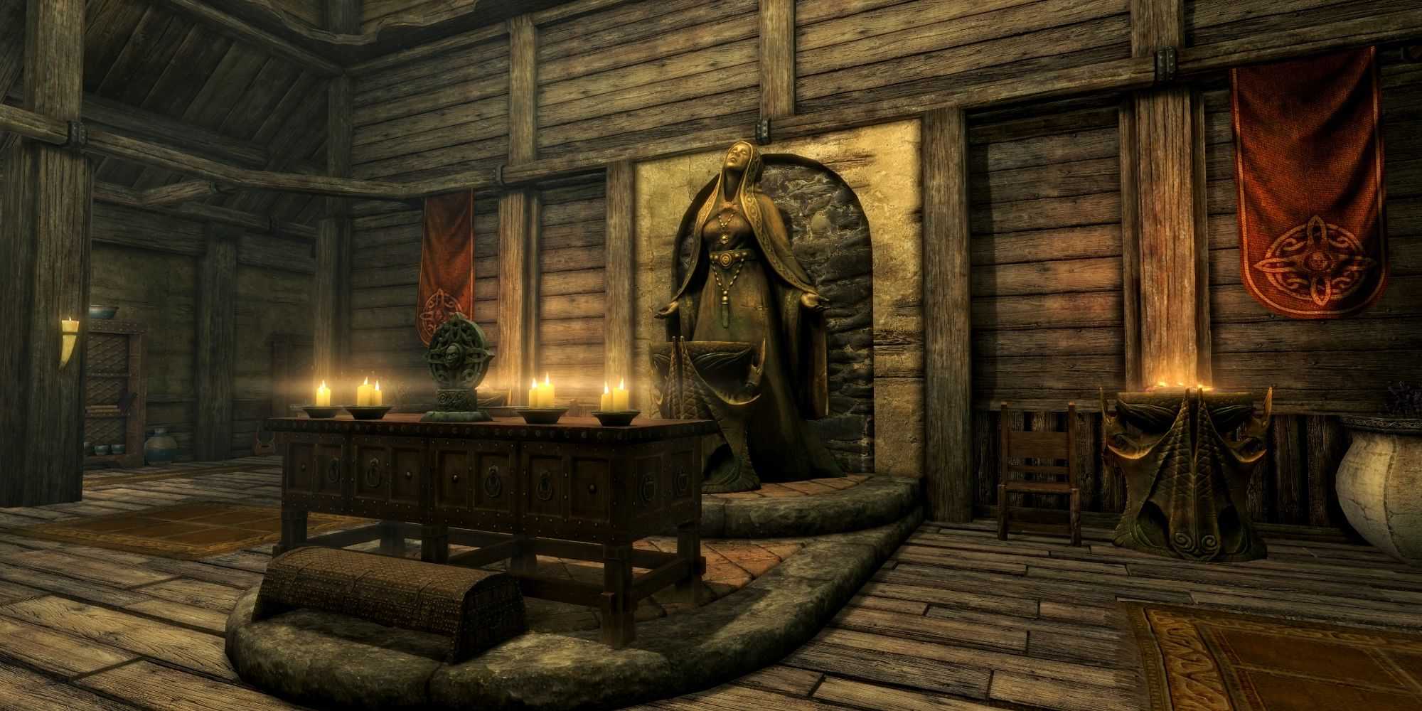 Altar do Templo de Mara em Skyrim