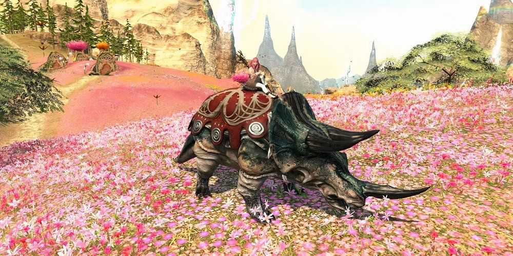 Montagem Triceratops em Final Fantasy 14