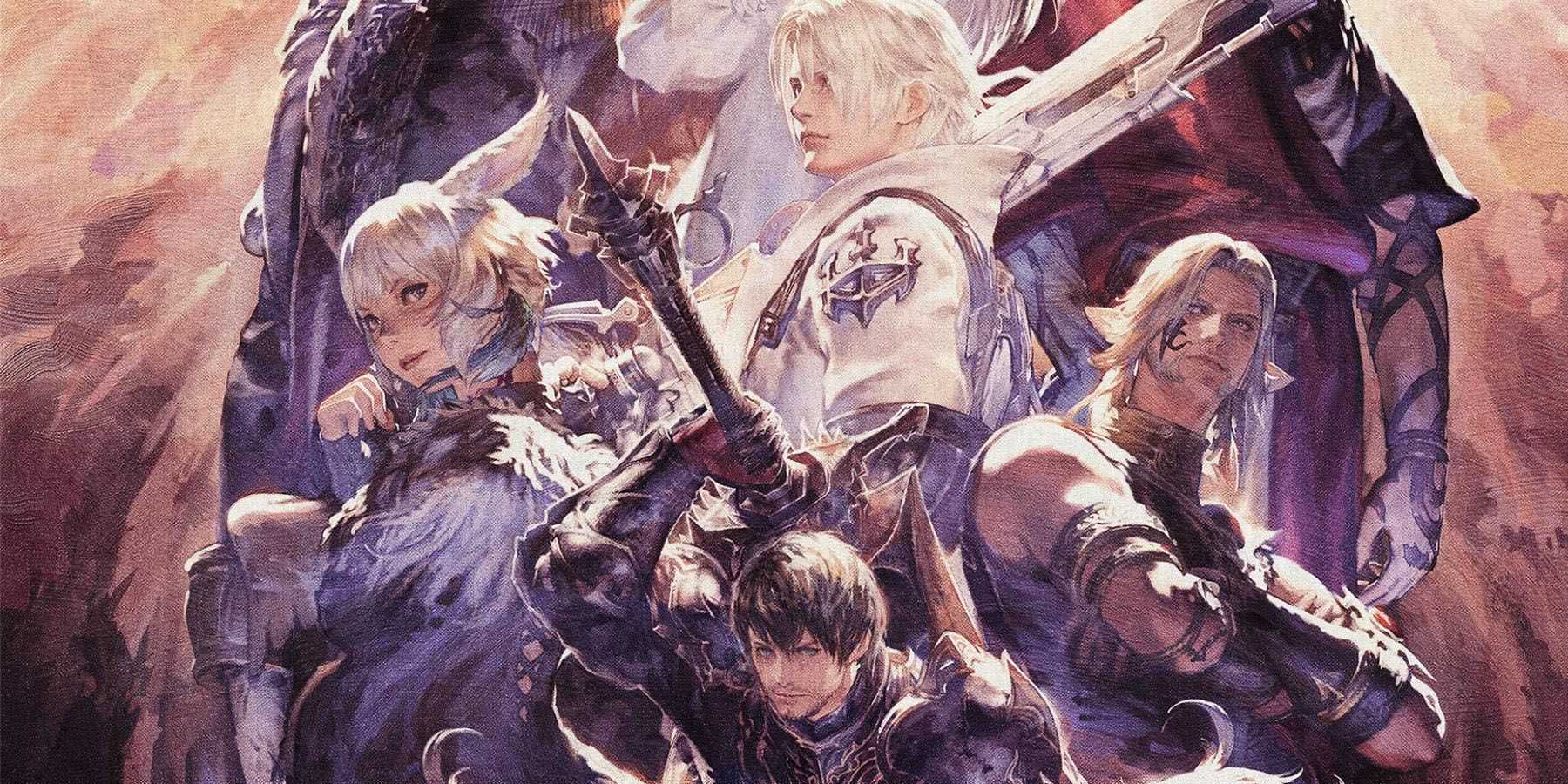 Alguns dos personagens principais de FF14