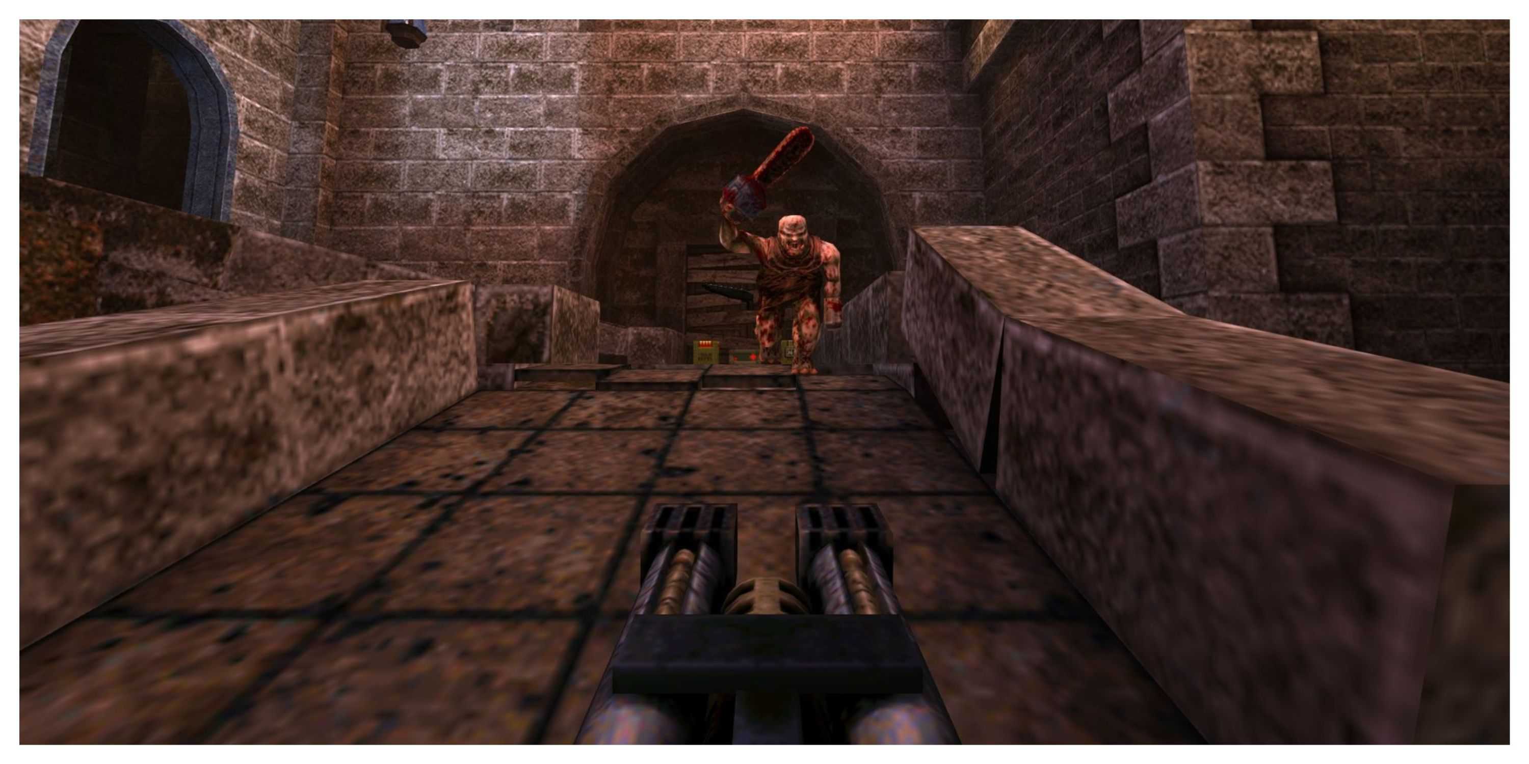 Quake - Steam Screenshot (Monster Charging Down A Castle Ramp)