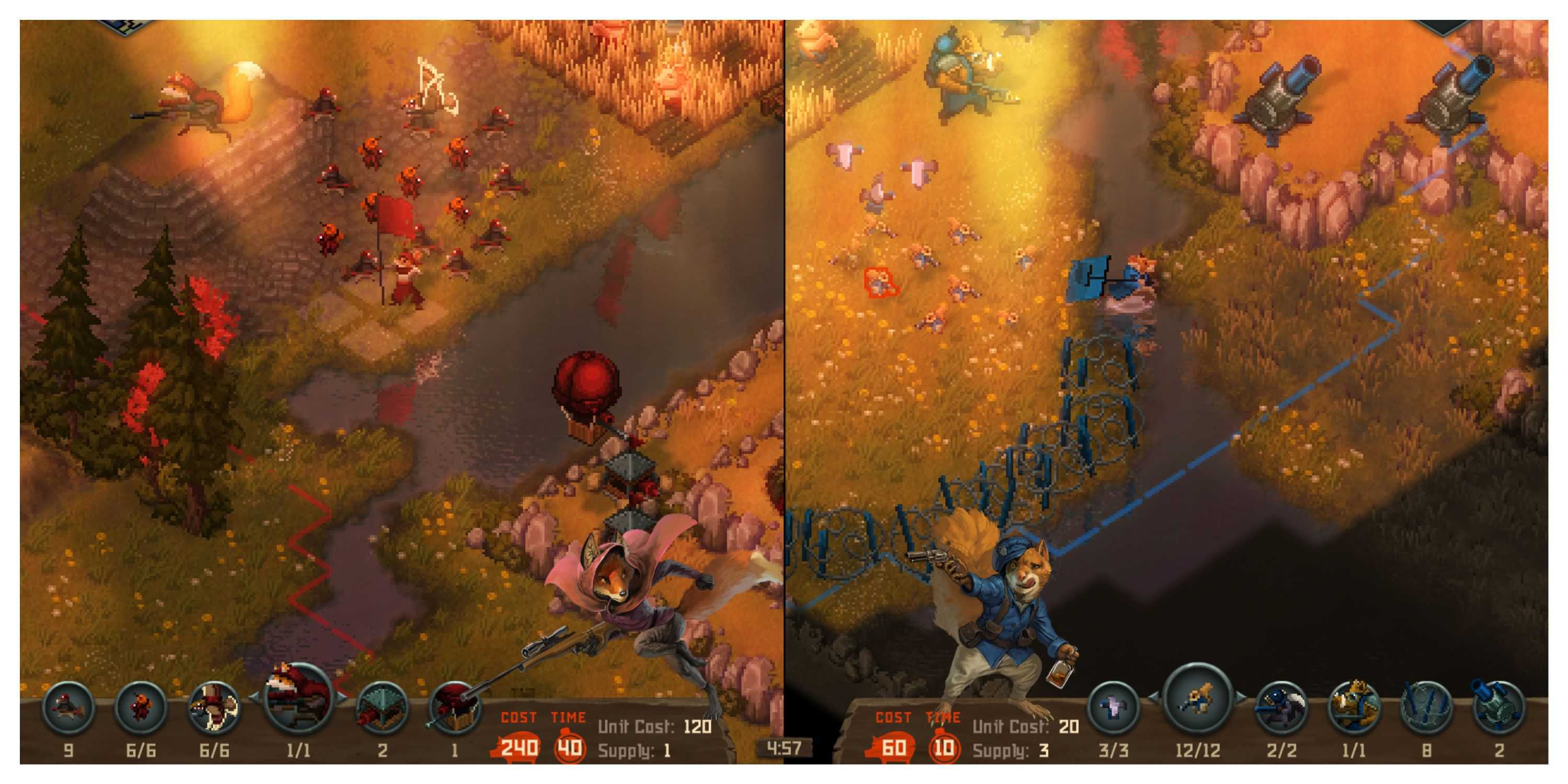 Tooth And Tail - Steam Screenshot (A Split-Screen Battle)