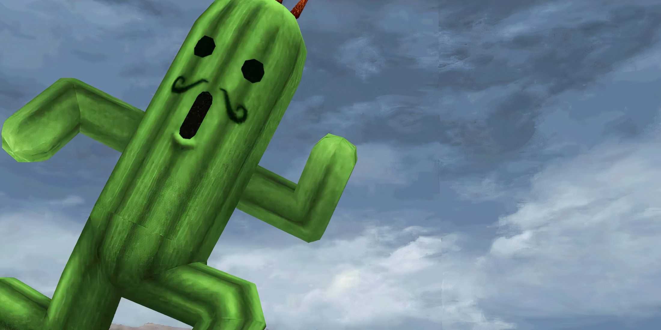 Jumbo Cactuar Boss Battle in Final Fantasy 8