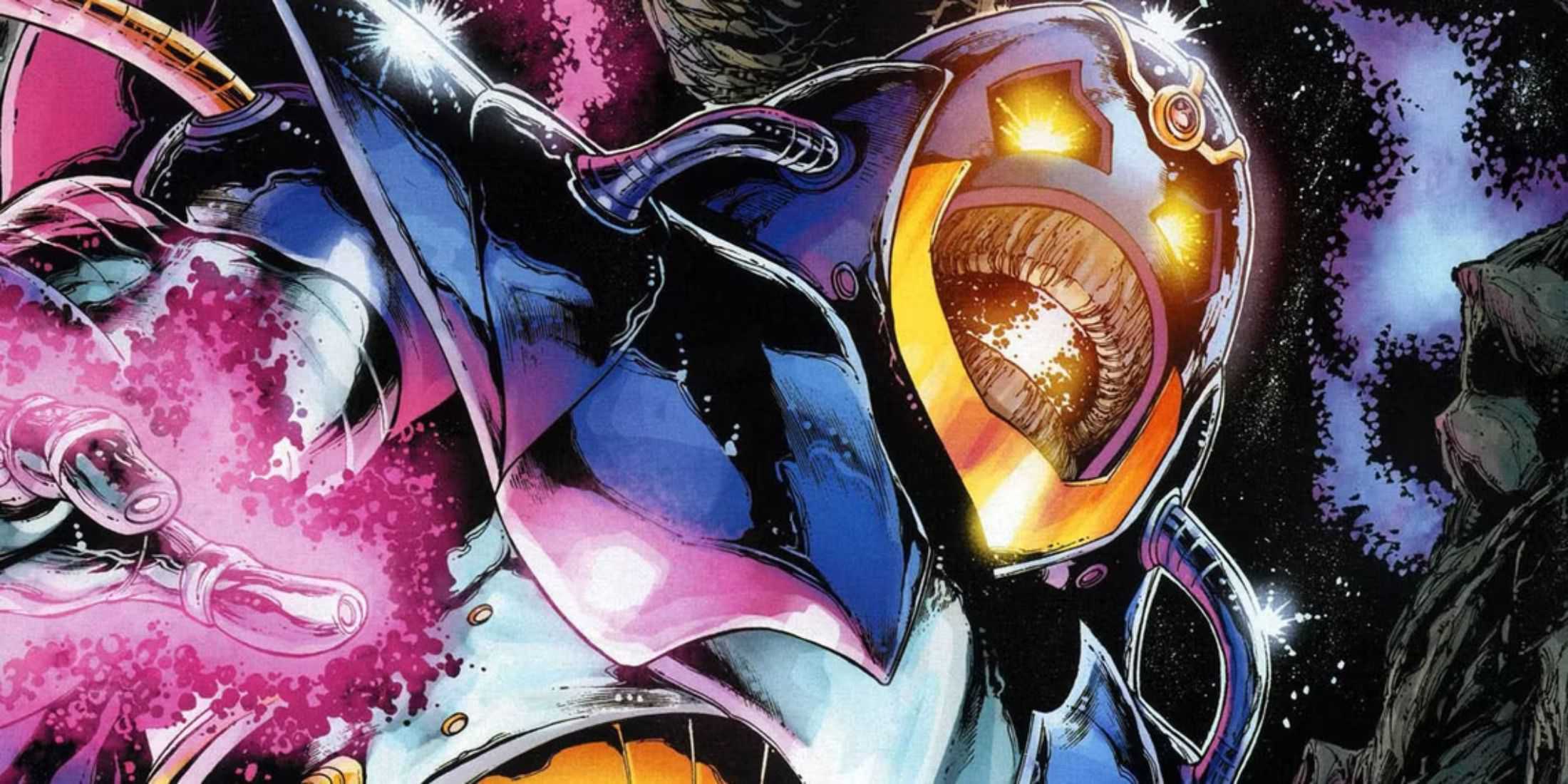 Uma imagem do Anti-Monitor da DC Comics