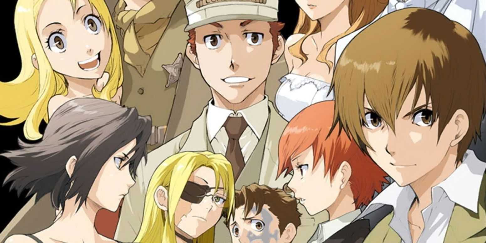 Firo and other main characters from Baccano! standing together