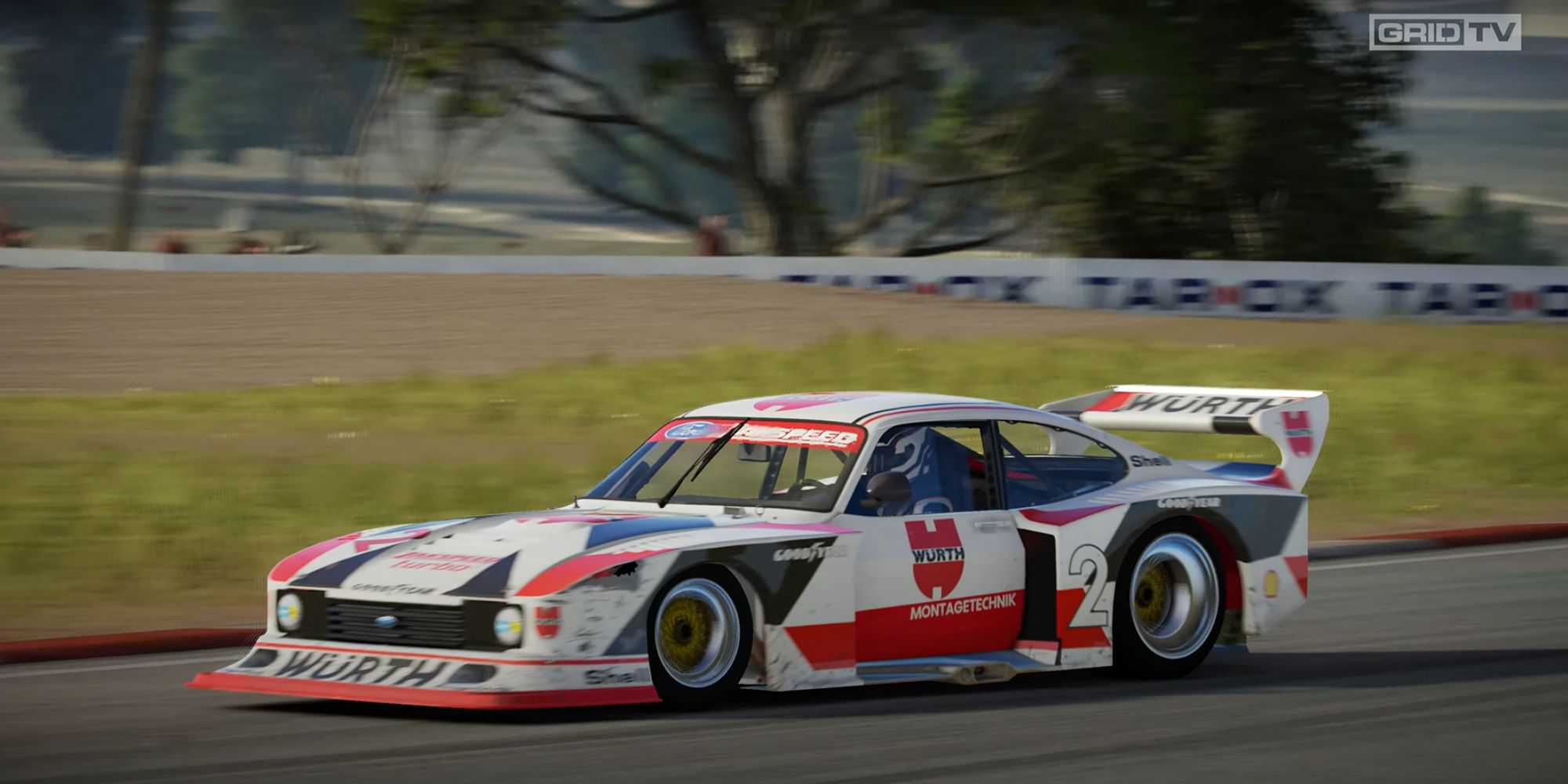 The Ford Capri Turbo Group 5 car from GRID Legends