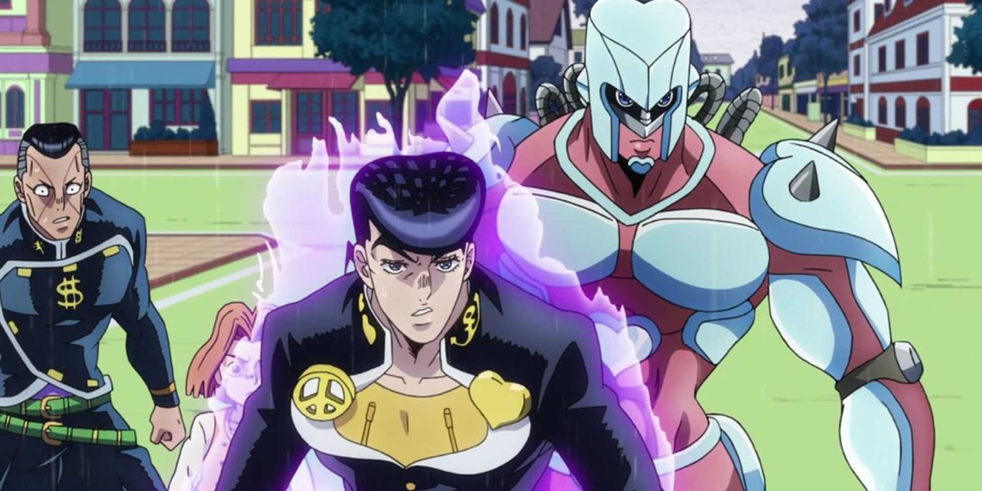 Josuke e seu stand Crazy Diamond