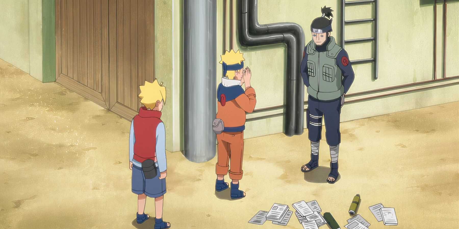 Boruto encontra Kaminari Mon