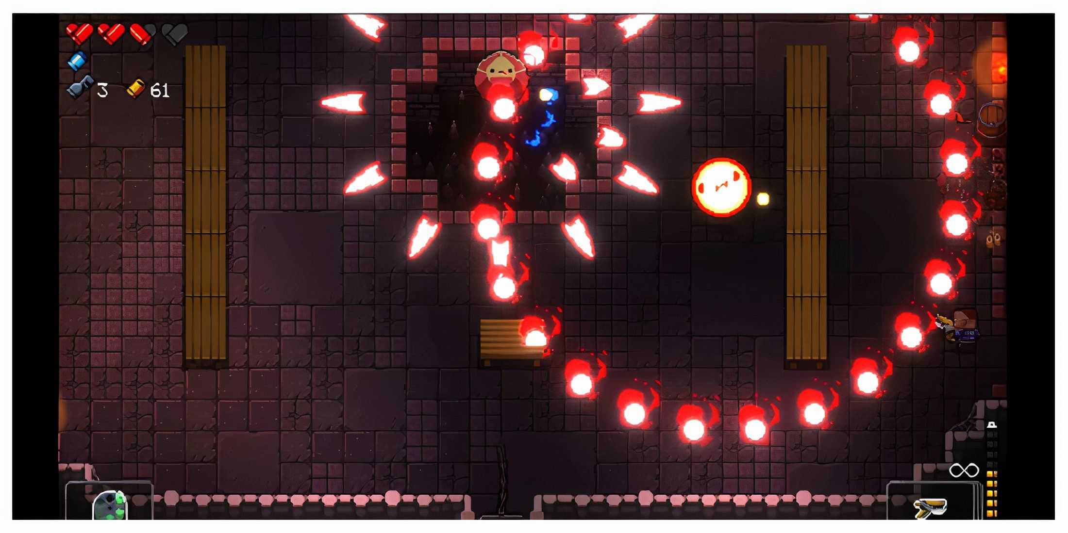 Enter the Gungeon bullet hell combat