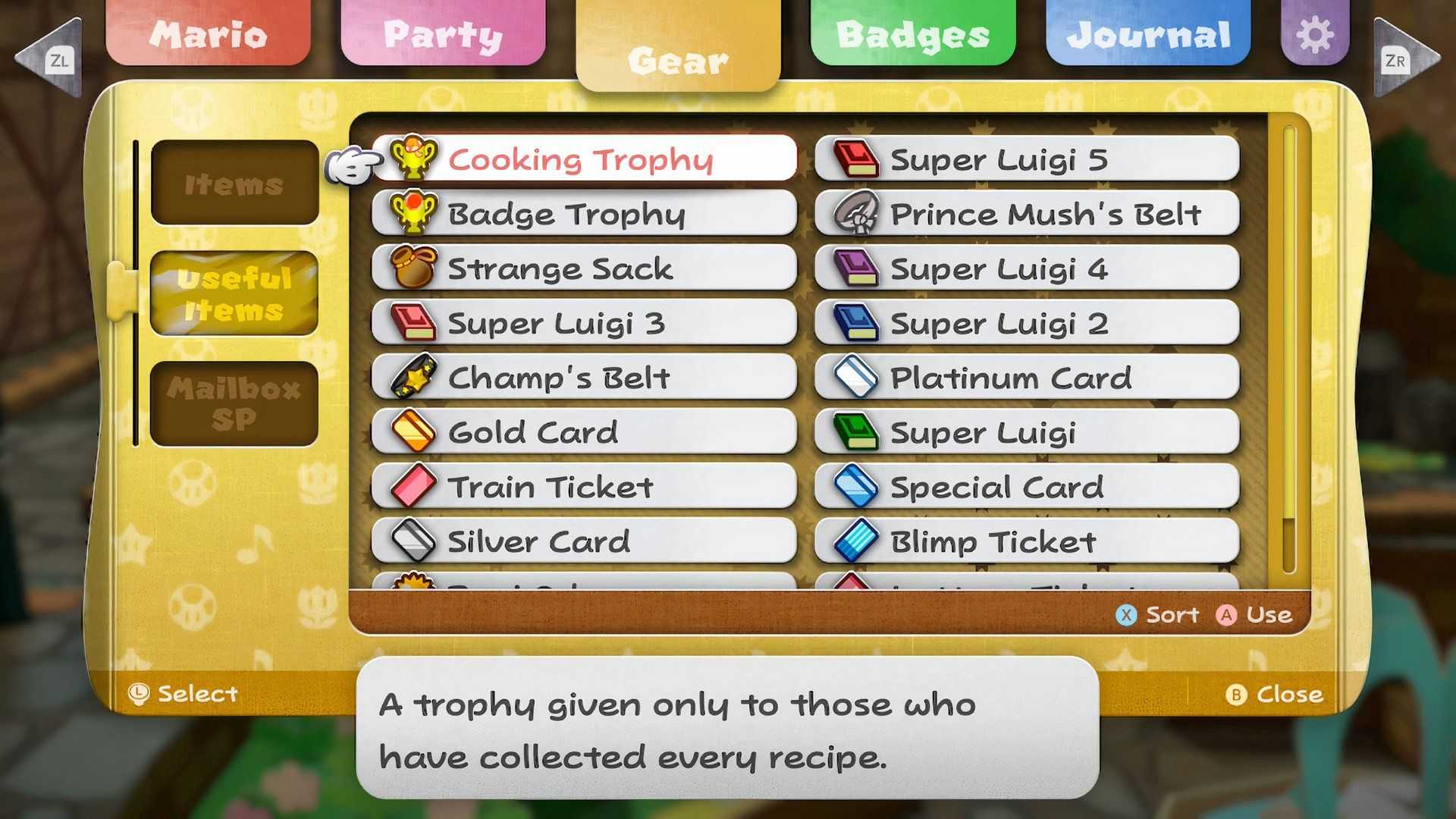 Paper Mario: A Porta dos Mil Anos - Troféu de Culinária