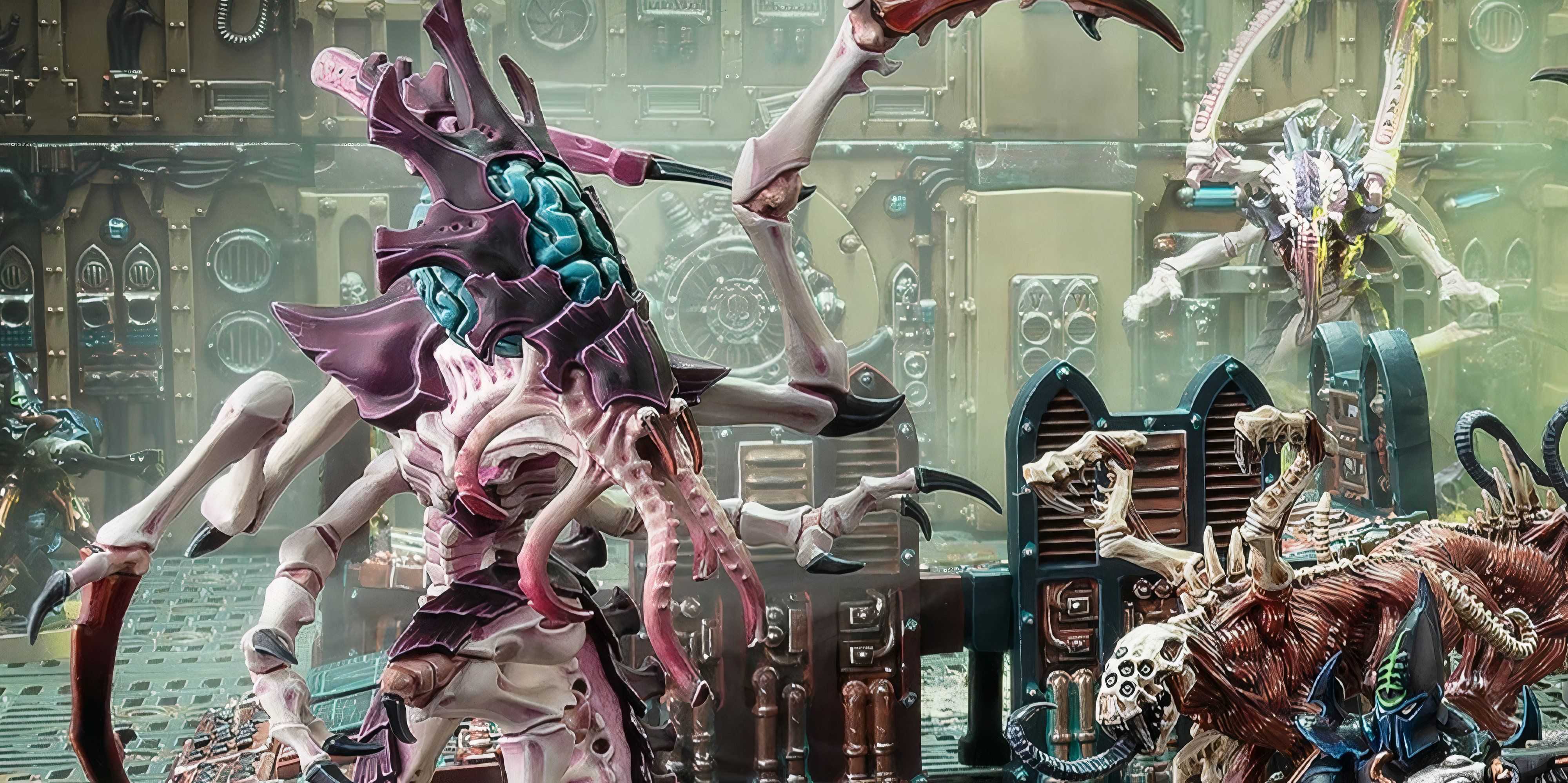 Warhammer 40k: X razões para jogar modelos de tyranids lutando contra eldar