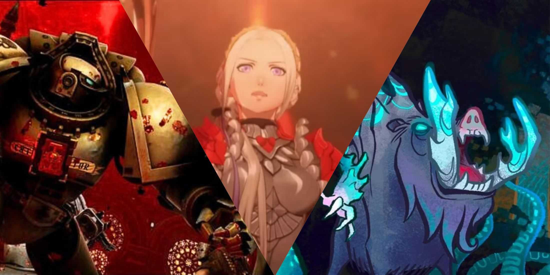 Colagem com Daemonhunters, Three Houses, Wildermyth