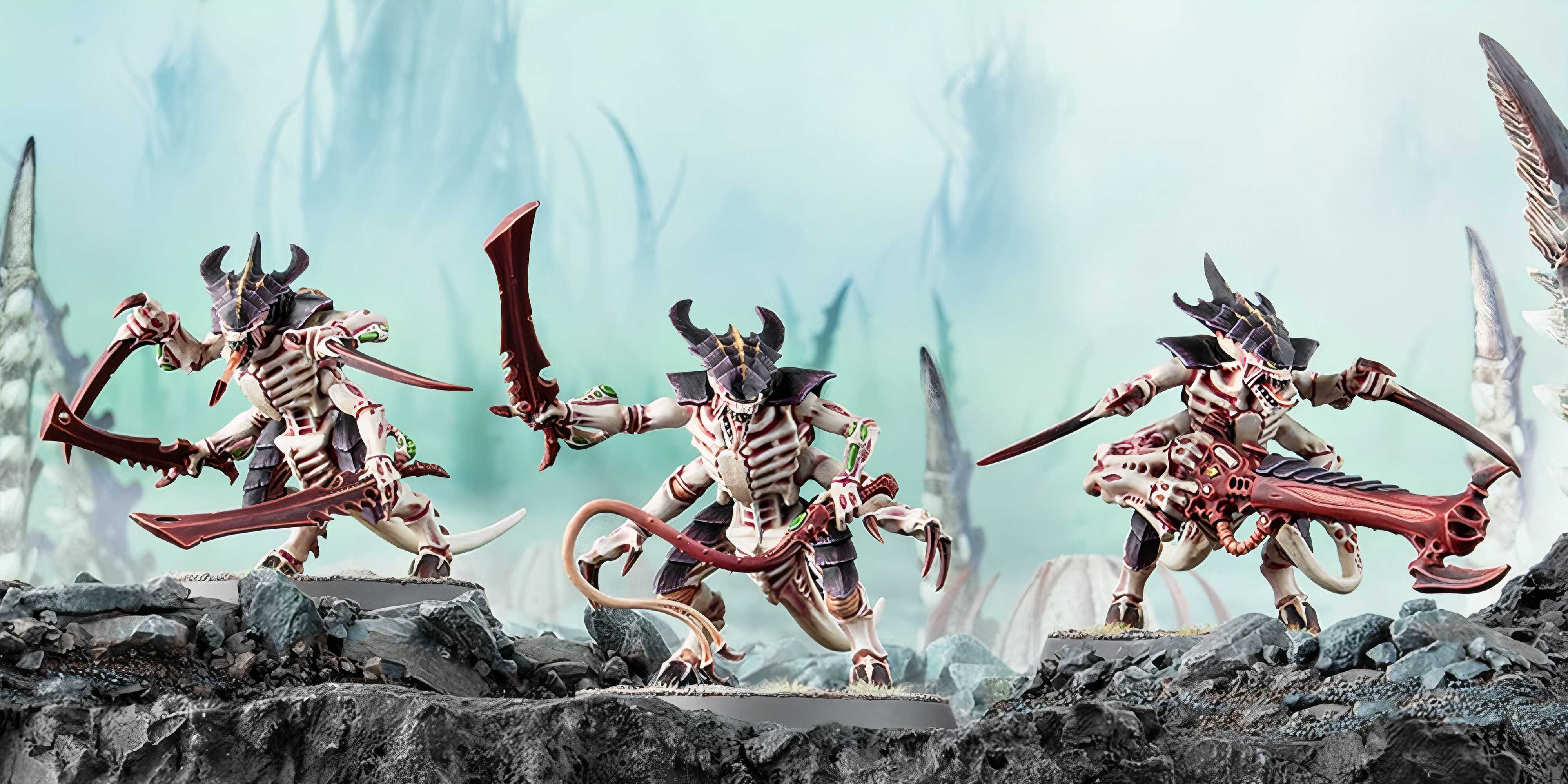 Warhammer 40k: 7 razões para jogar Tyranids Três modelos de guerreiros Tyranids