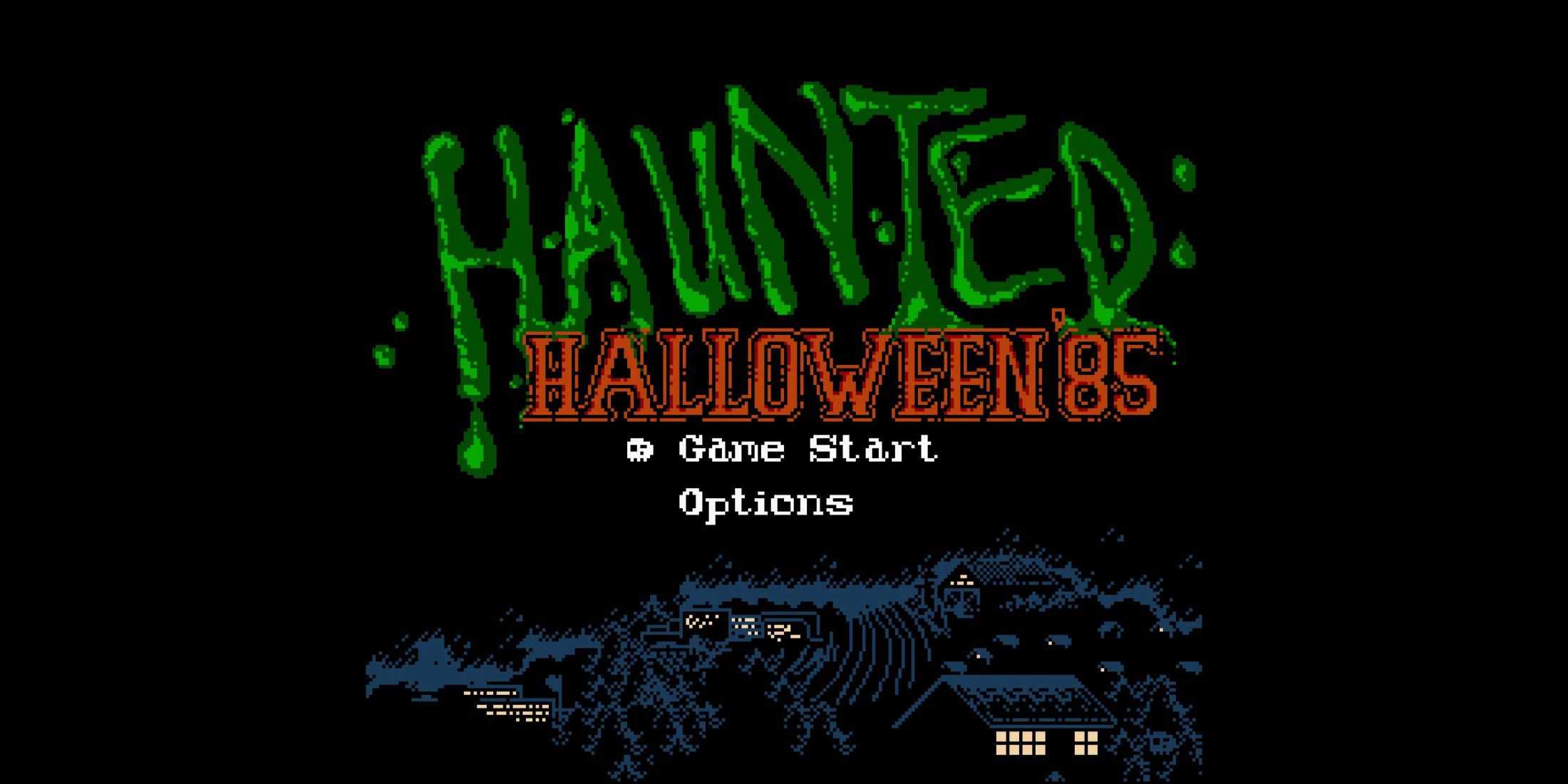 Haunted: Halloween '85 title screen