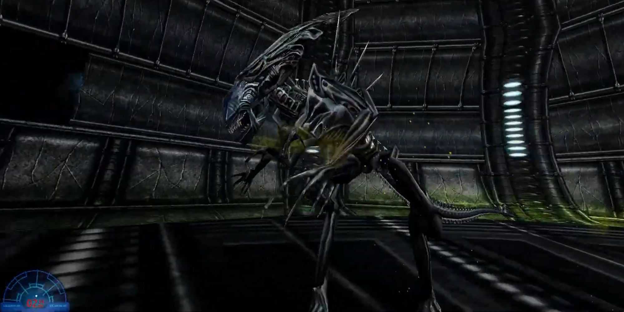 Marine gameplay in Aliens Vs Predator 2