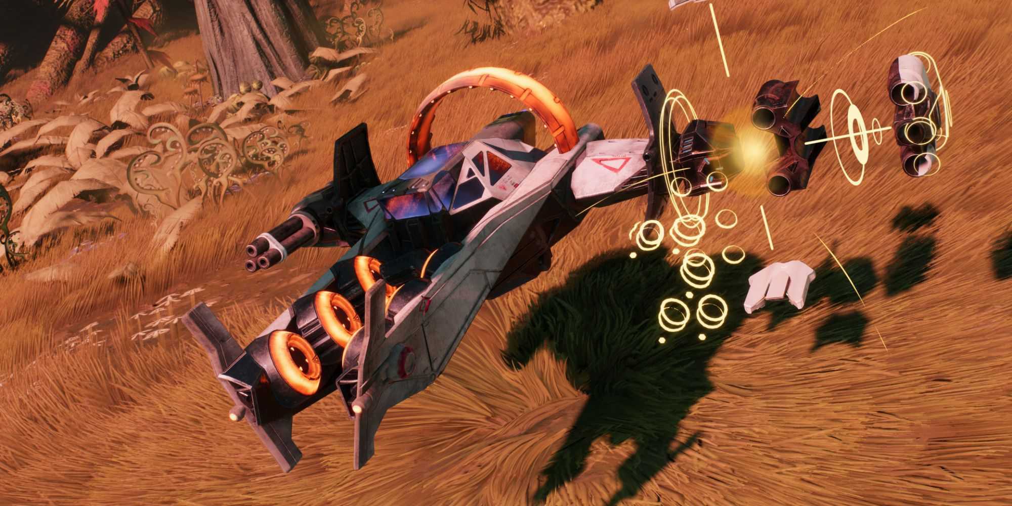 A close-up of a ship in Starlink: Battle for Atlas