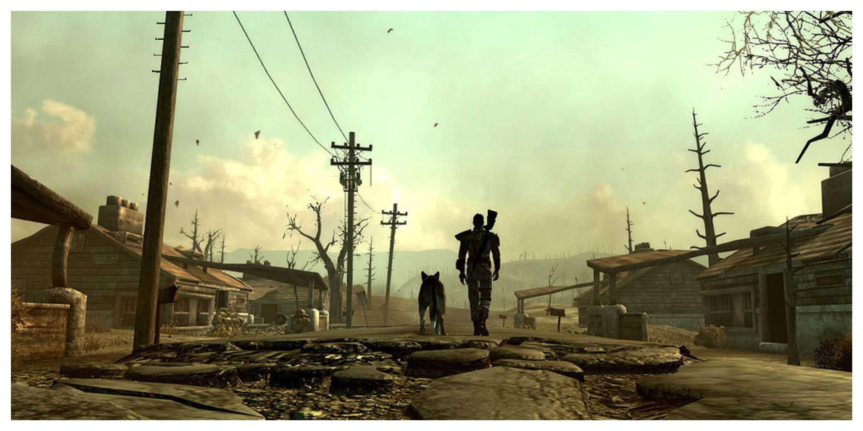 Fallout 3 - Steam Screenshot (Walking Down The Road With A Dog)