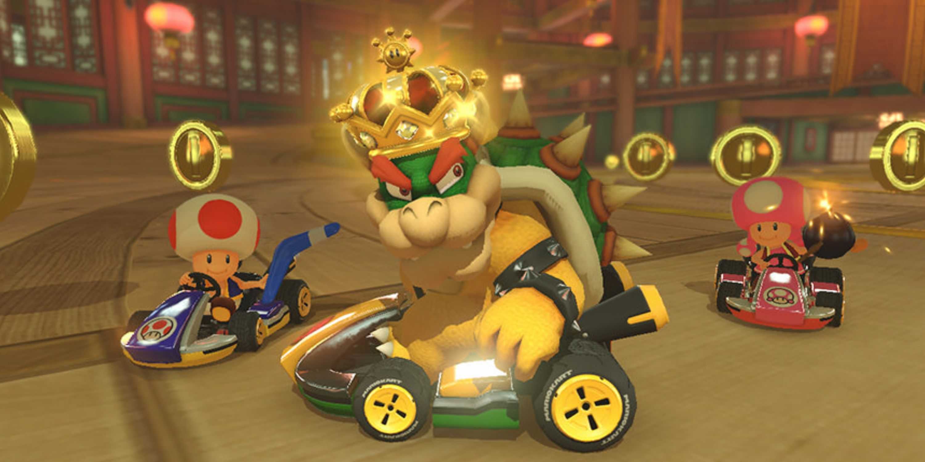 king bowser in mario kart