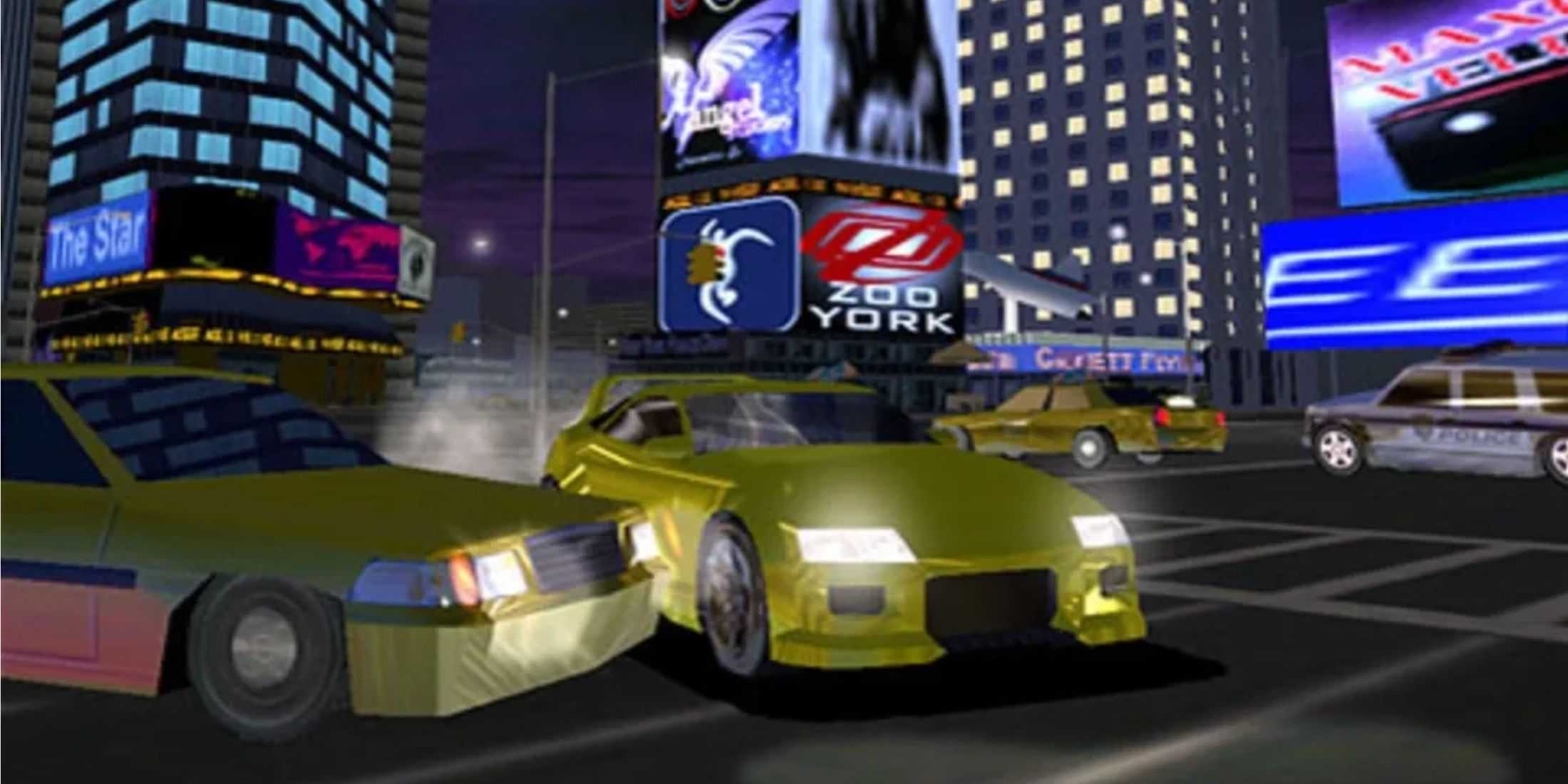 a crash in Midnight Club: Street Racing