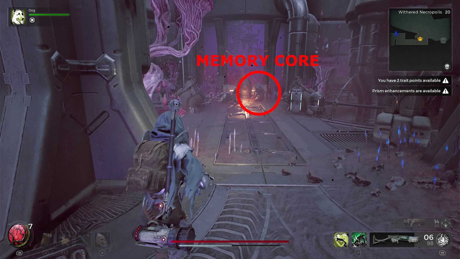 remnant 2 prototype memory core location 7