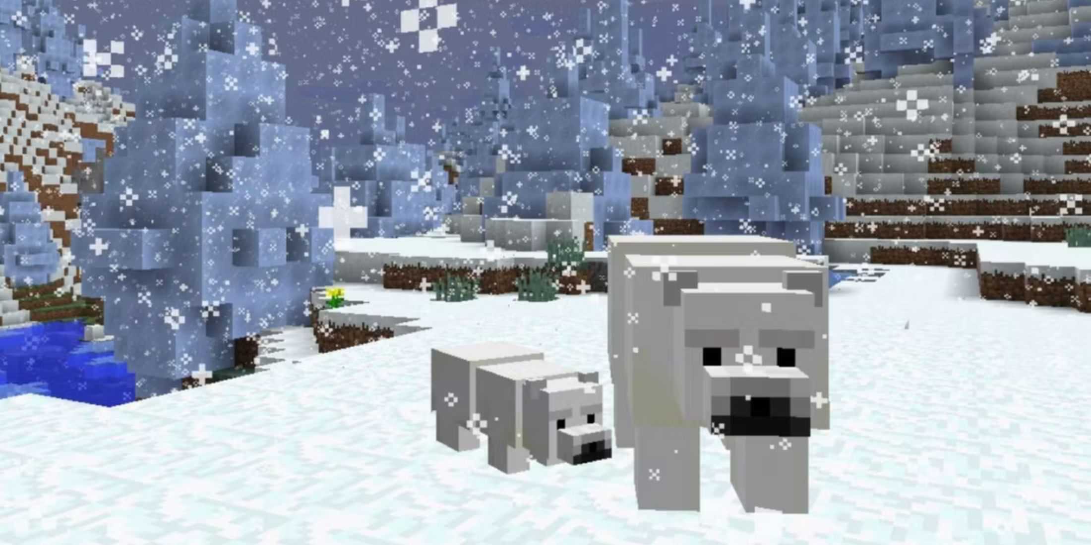 Minecraft Weather Update - Polar bears