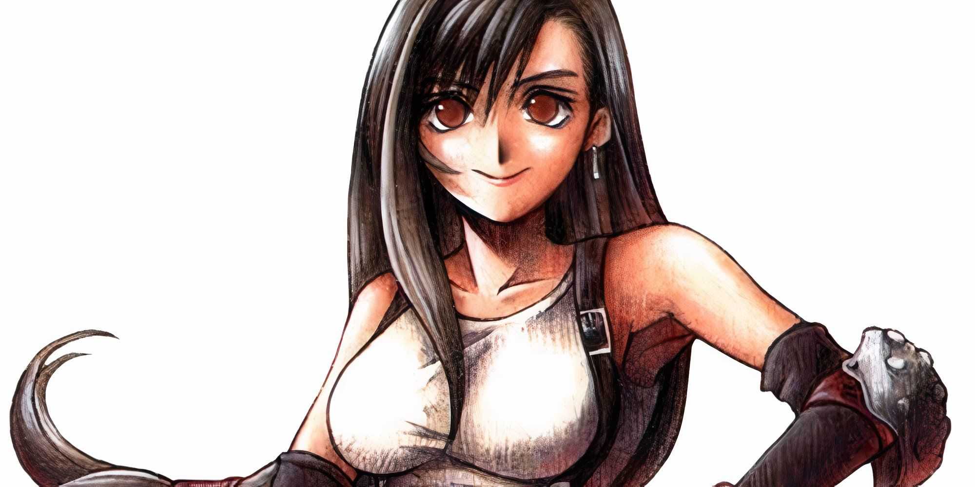 Tifa artwork in Final Fantasy 7