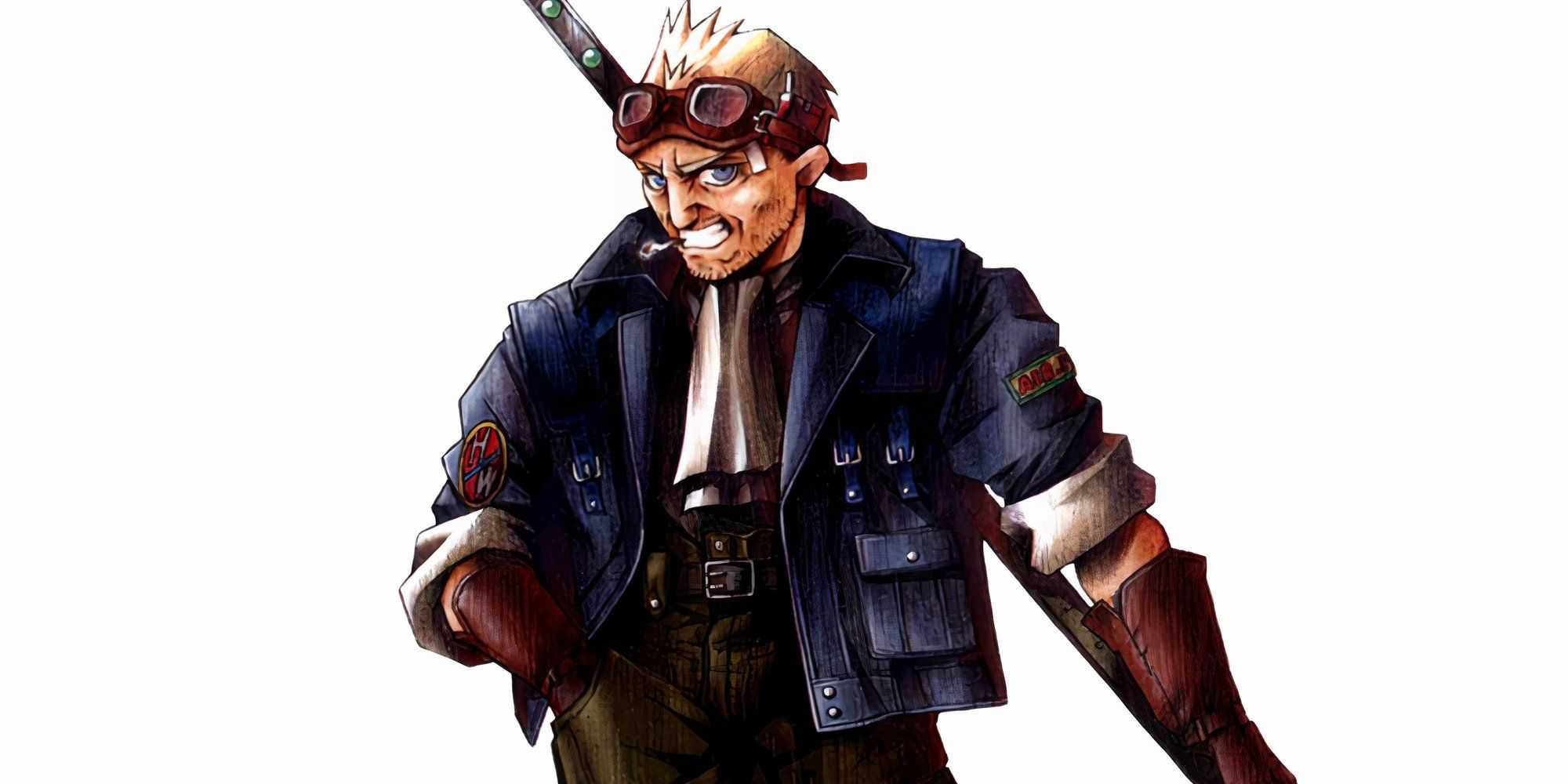 Cid artwork in Final Fantasy 7