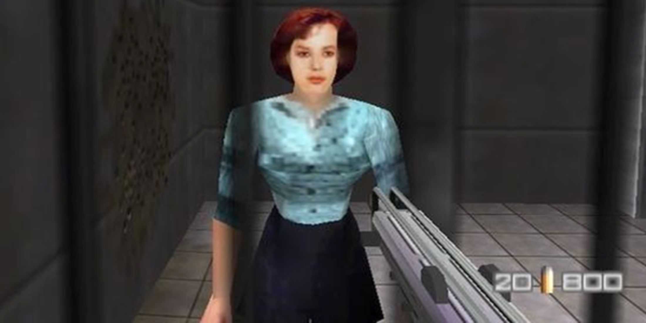 Goldeneye 007 - Natalya in a jail cell