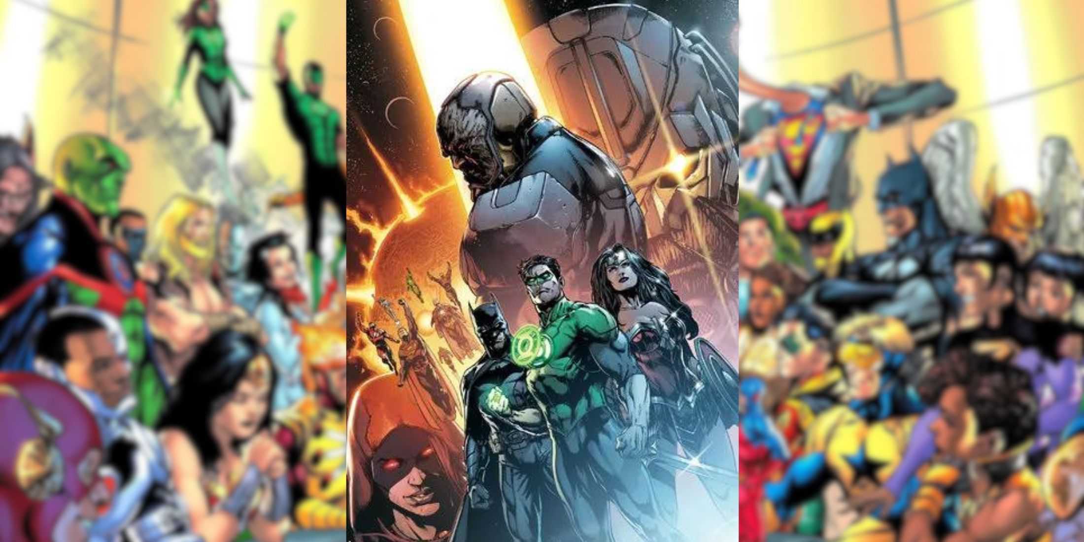 Capa de Darkseid War em Justice League #40, 2015