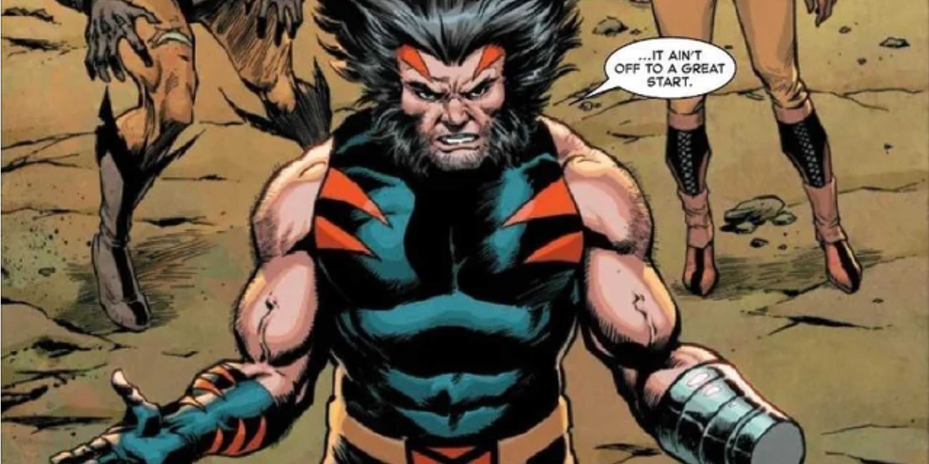 wolverine with one hand