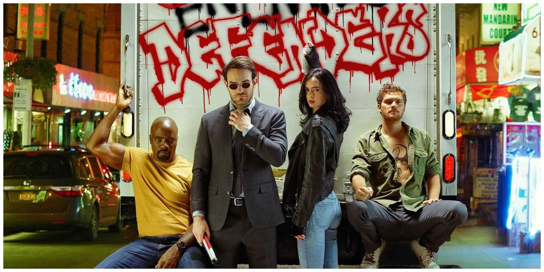 Luke Cage. Demolidor. Jessica Jones. Punho de Ferro.