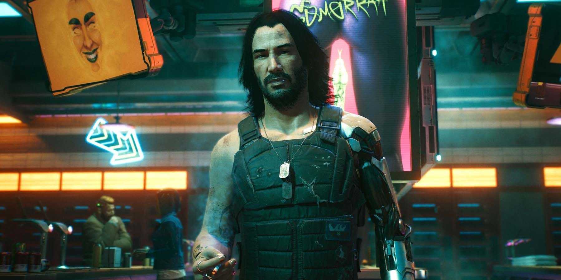 Keanu Reeves em Cyberpunk 2077