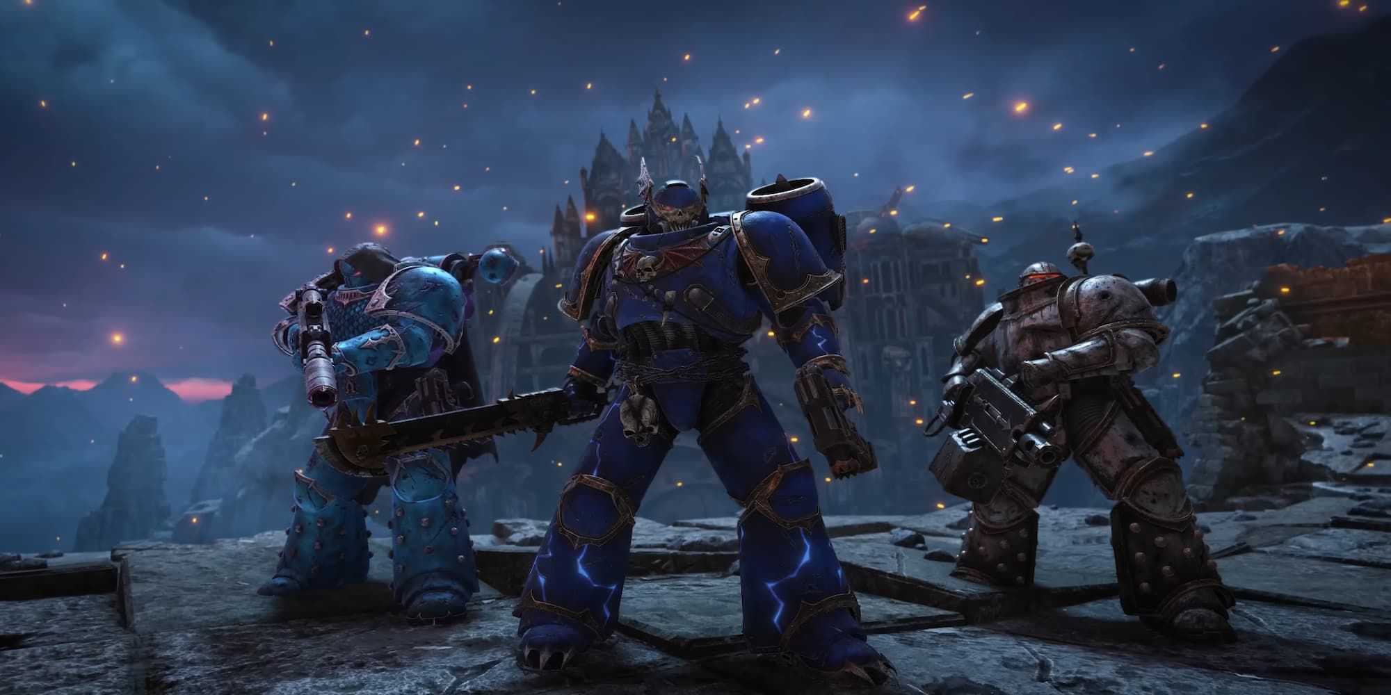 An Alpha Legion Space Marine On The Left, Along With A Night Lord & Iron Warrior