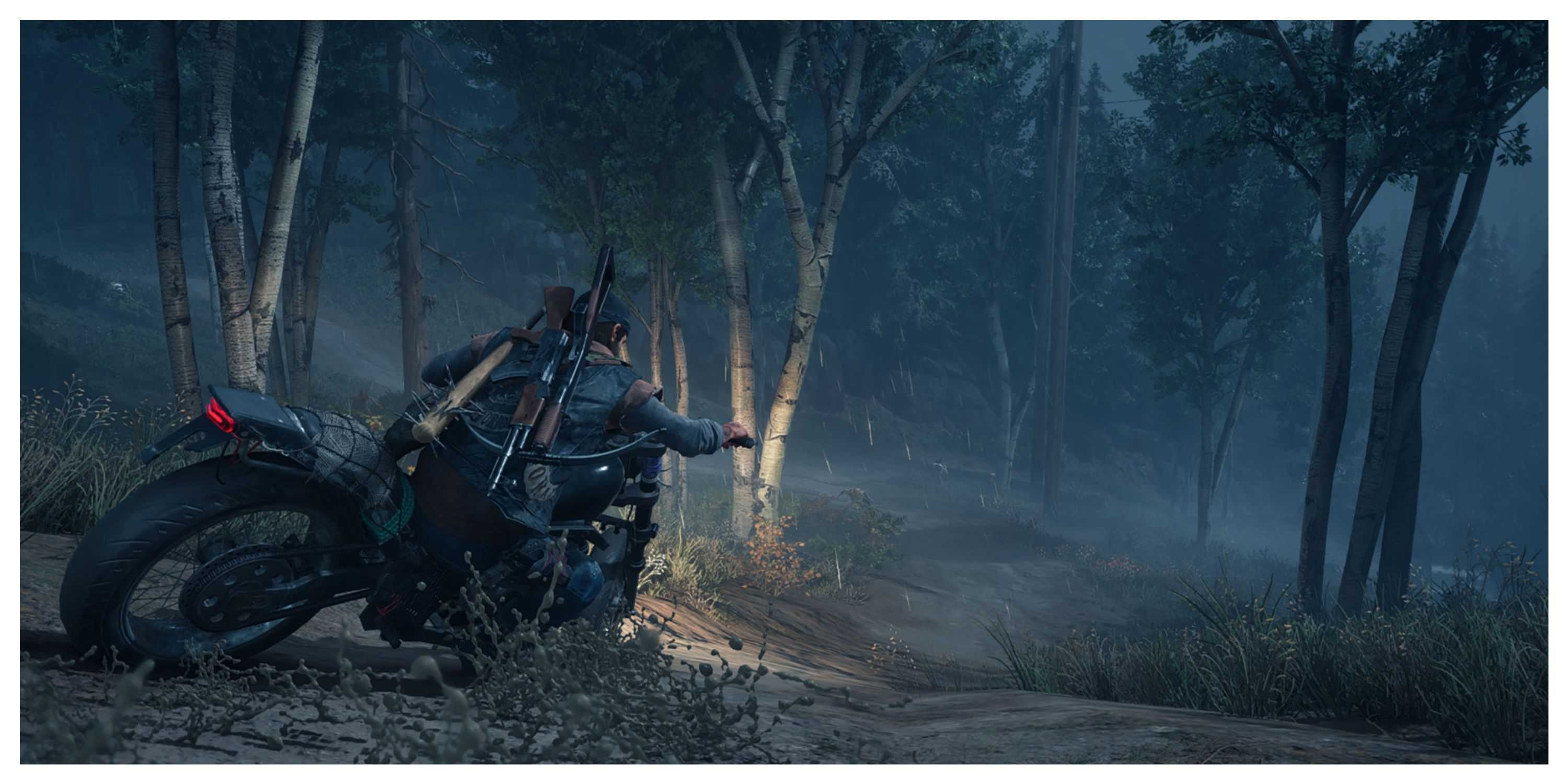 Days Gone - Steam Screenshot (Riding The Bike At Night)