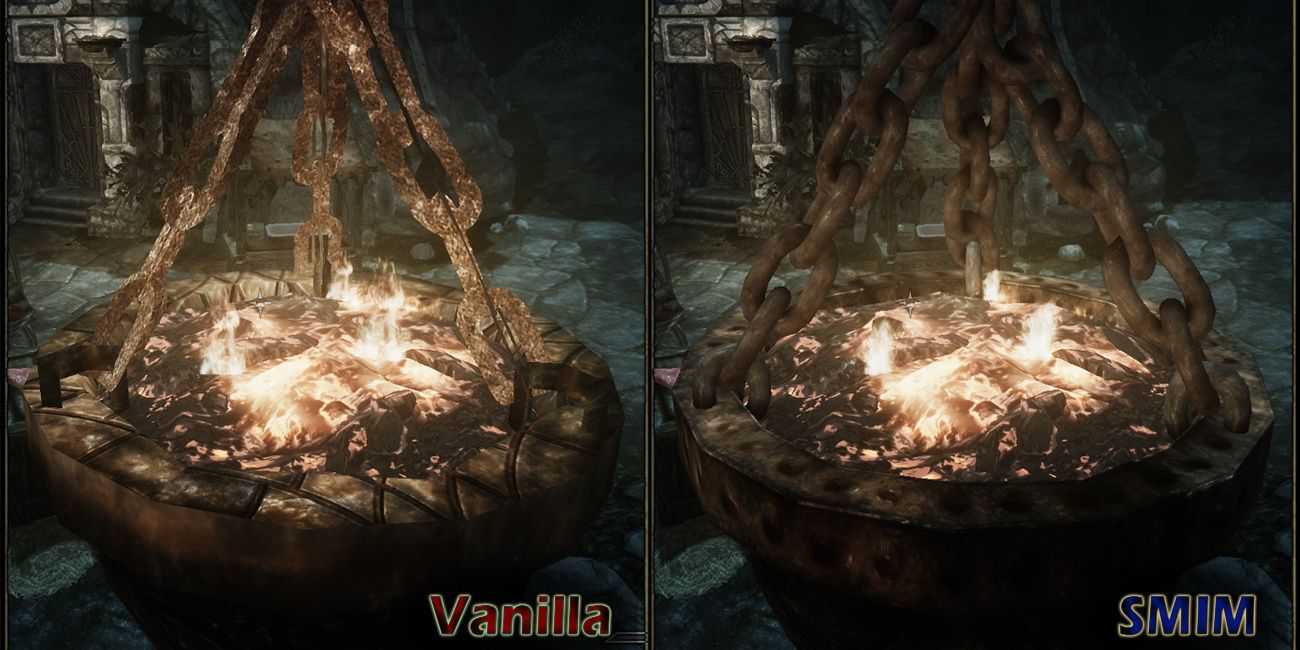 Melhoria de malha estática para The Elder Scrolls V Skyrim