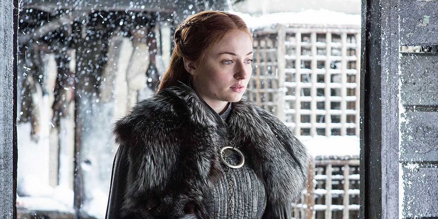 Sophie Turner como Sana Stark em Game of Thrones da HBO