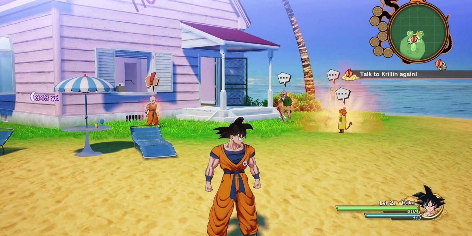 Goku em DRAGON BALL Z KAKAROT