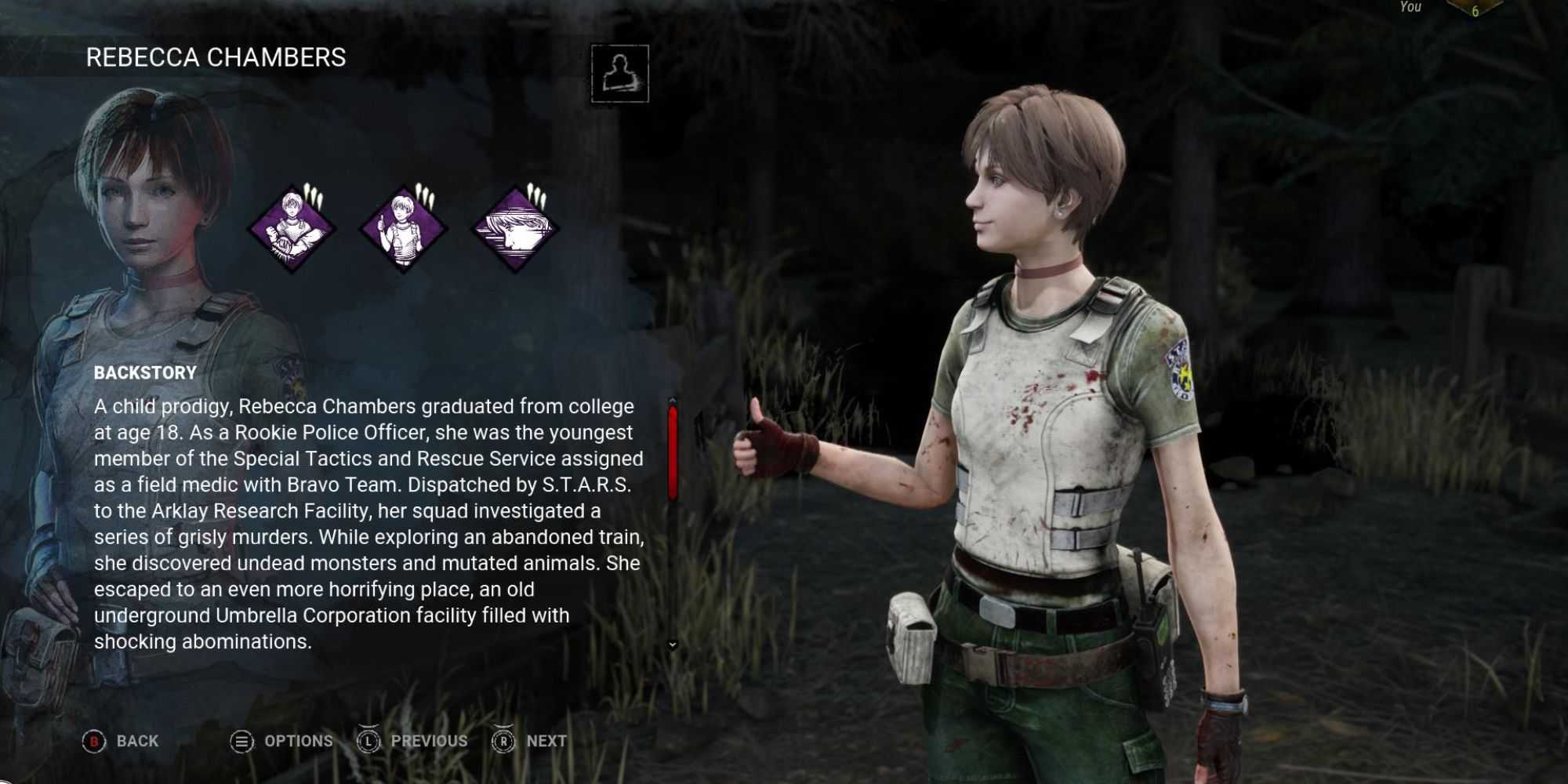 Rebecca Chambers from Dead by Daylight