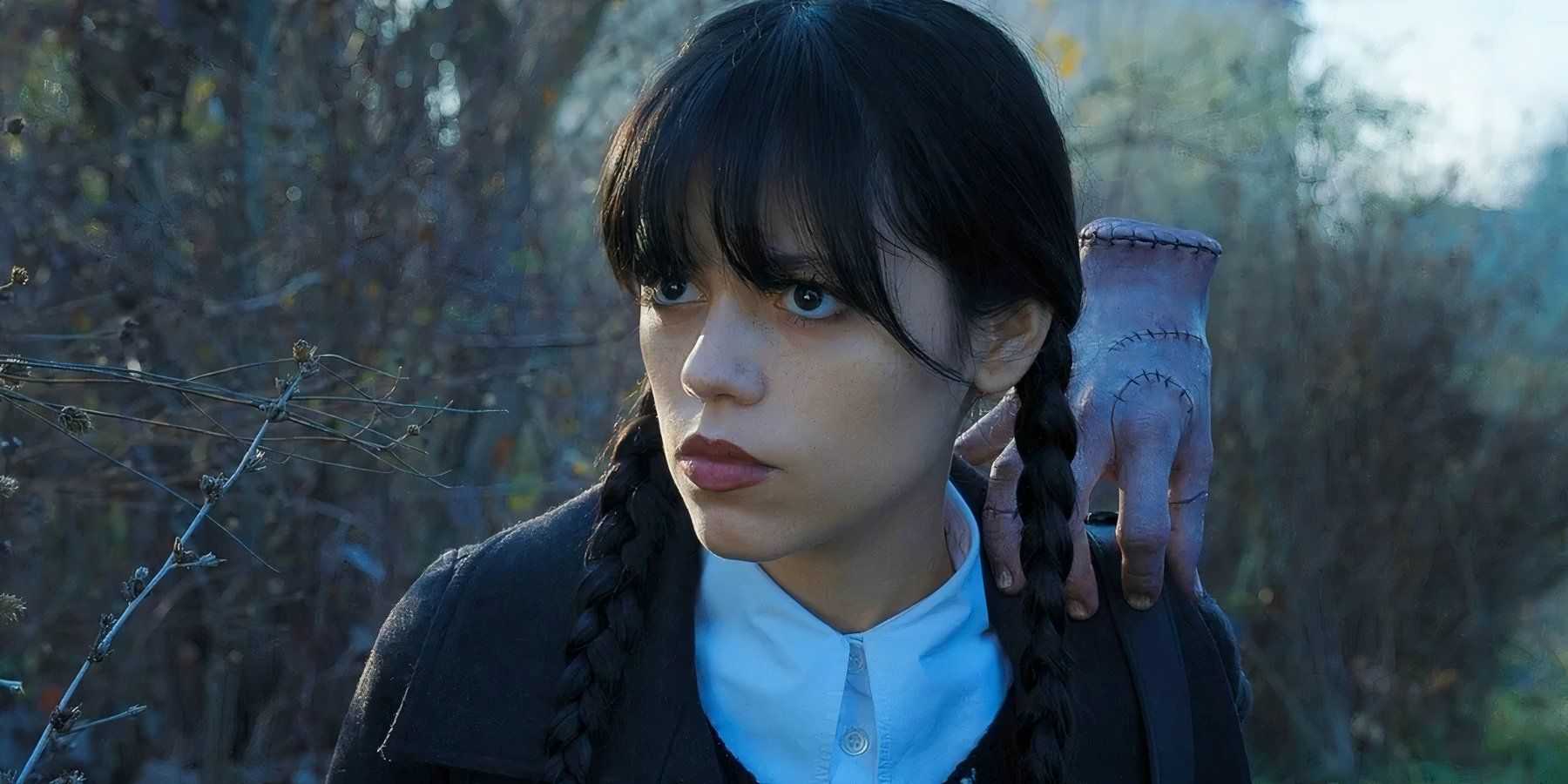 Jenna Ortega como Wednesday Addams em Wednesday