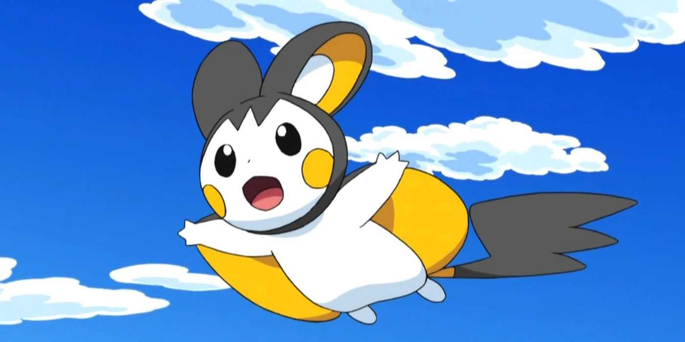 Emolga flying.