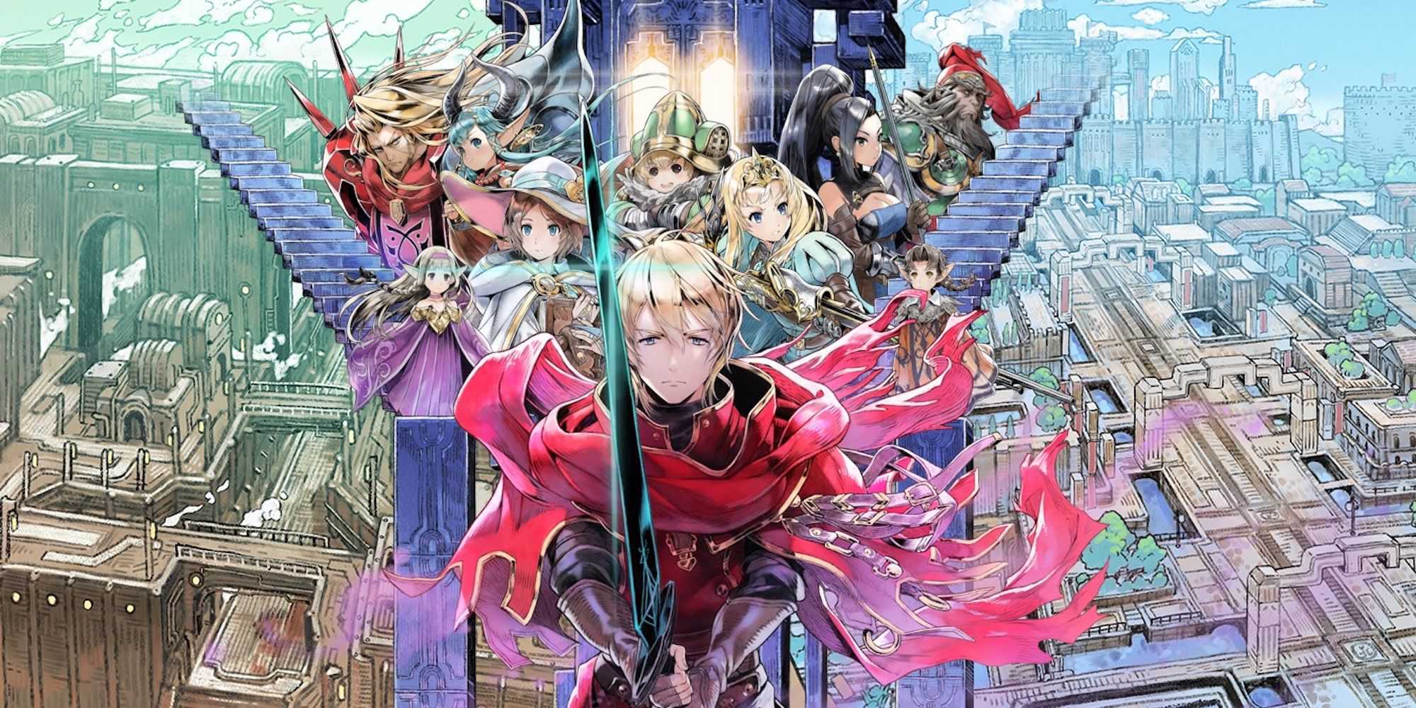 Arte promocional com personagens de Radiant Historia